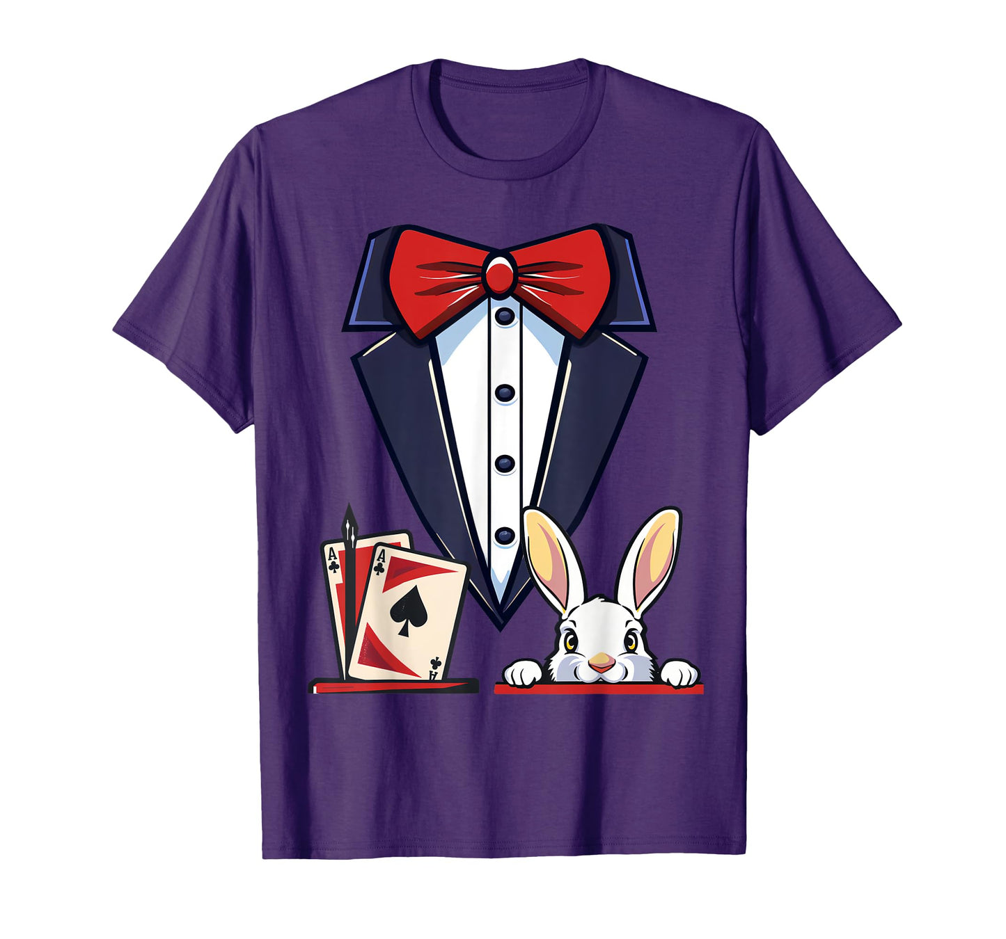 Magician Costume Halloween Magic Show Men Women Kids Boys T-Shirt