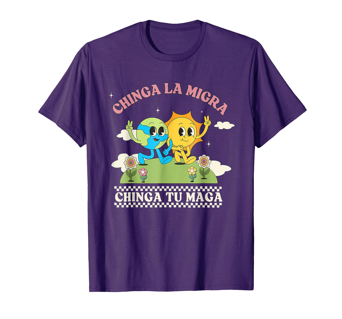 Retro Chinga La Migra Chinga Tu Maga T-Shirt
