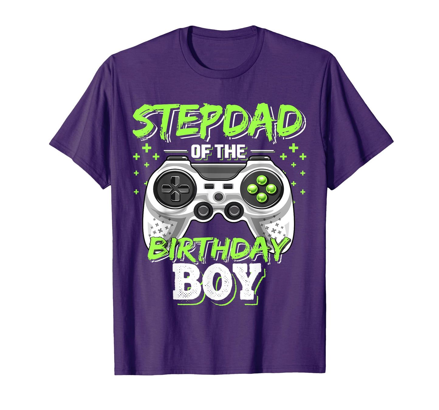 Stepdad of Birthday Boy Matching Video Game Birthday Party T-Shirt