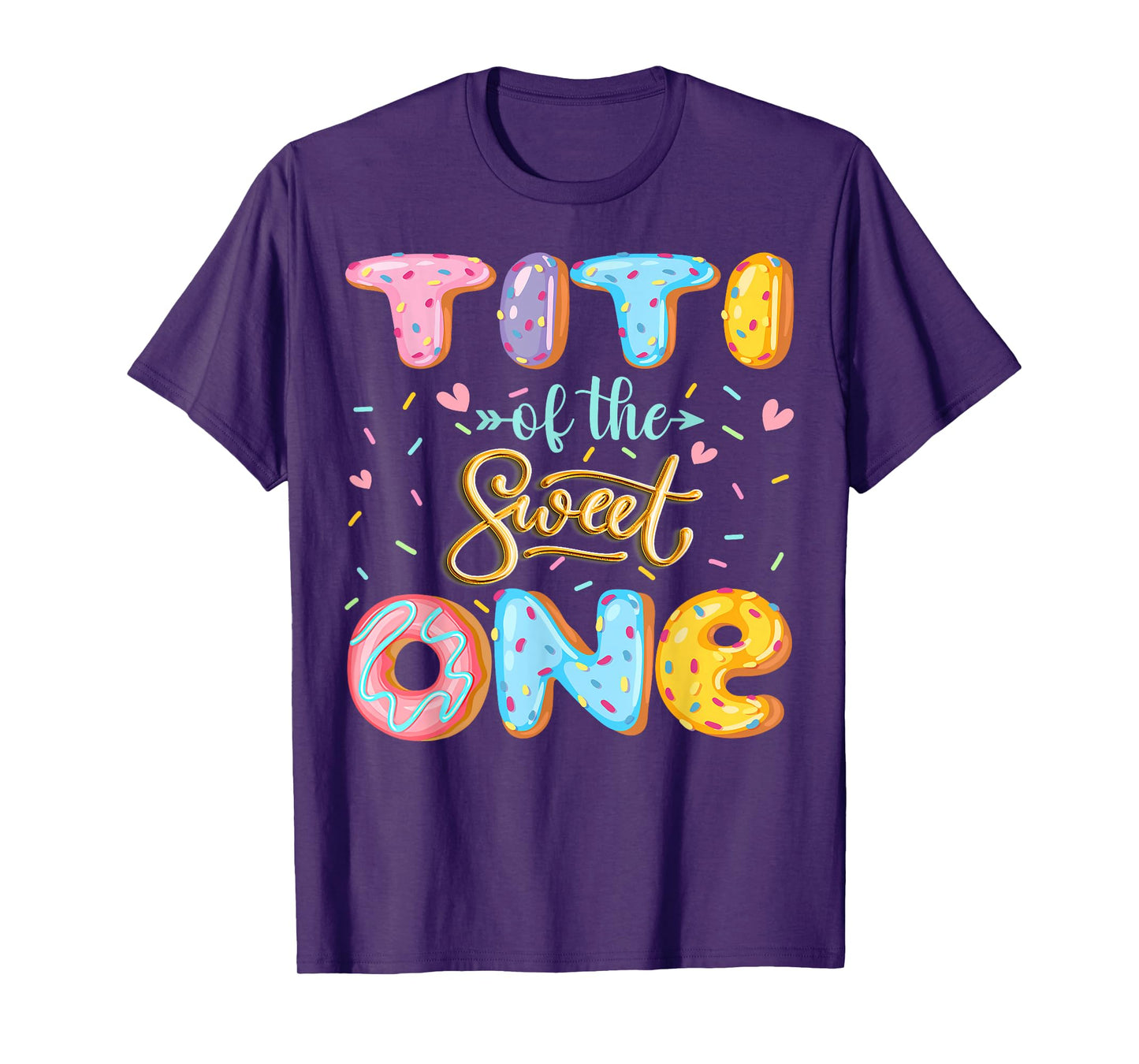 Titi Of The Sweet One 1St Birthday Girl Donut Lover T-Shirt