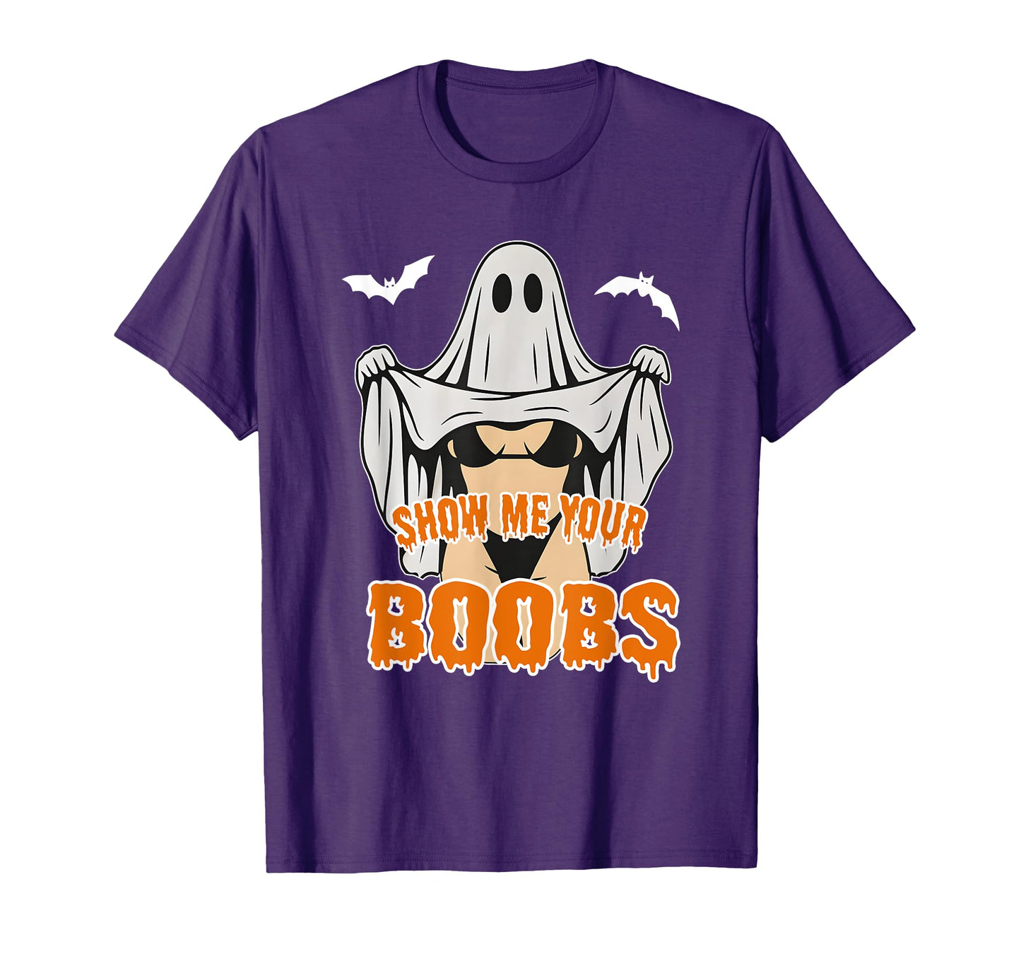 Show Me Your Bobs, Funny Halloween Ghost, Funny Meme T-Shirt