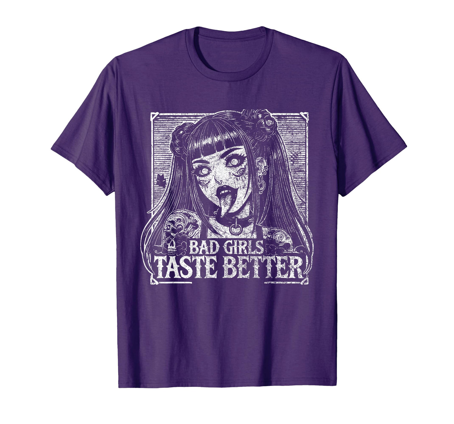 Funny Anime Girls Bad Girls Taste Better T-Shirt