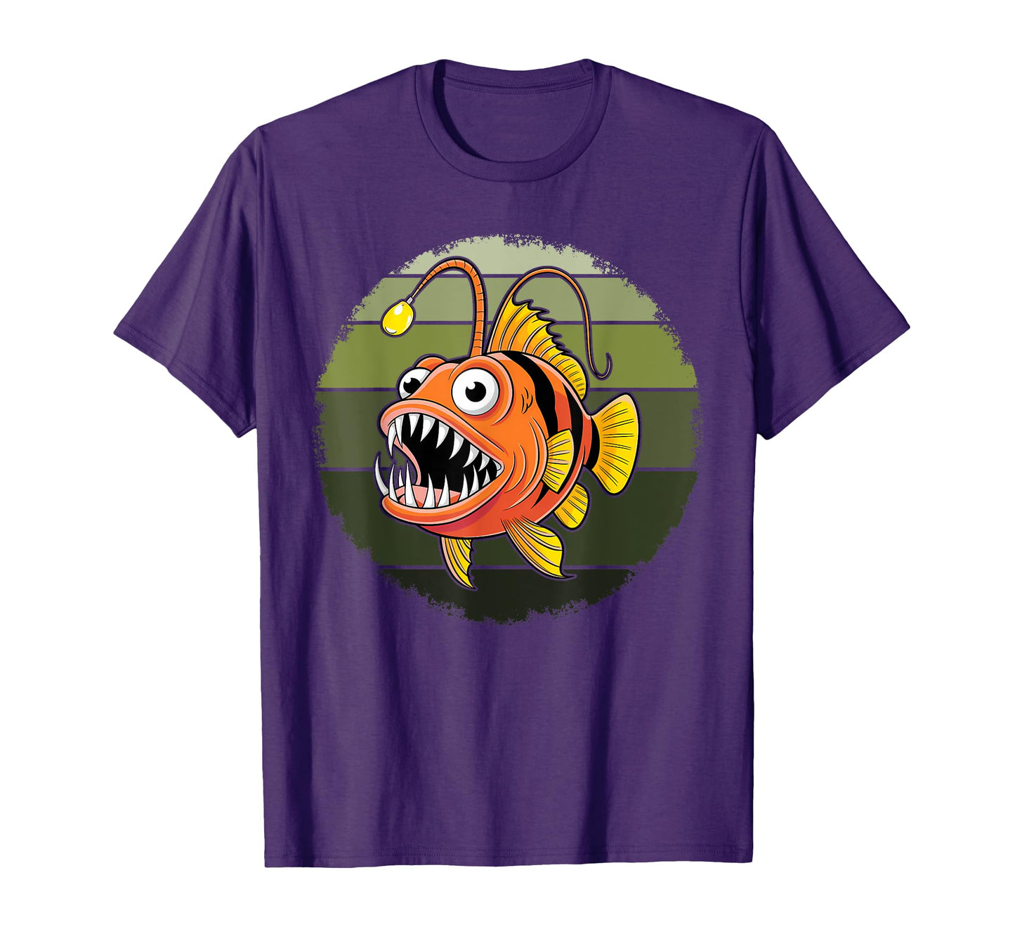 Anglerfish Deep Sea Creatures Angler Fish Sea Monster T-Shirt