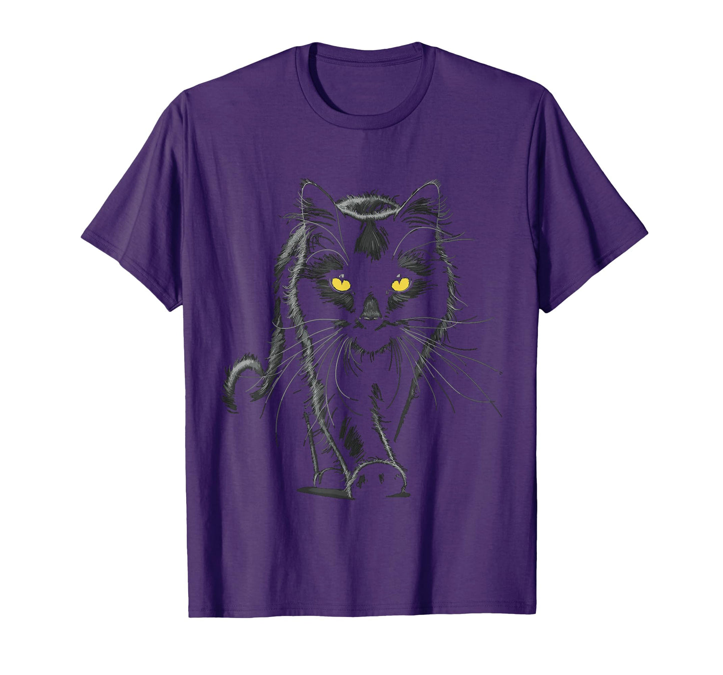 Black Cat Yellow Eyes Cats T-Shirt