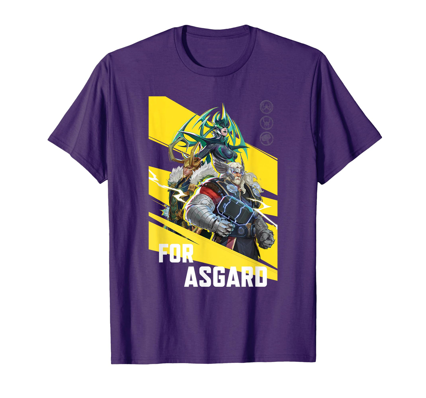 Marvel Rivals For Asgard Thor Loki & Hela Poster T-Shirt