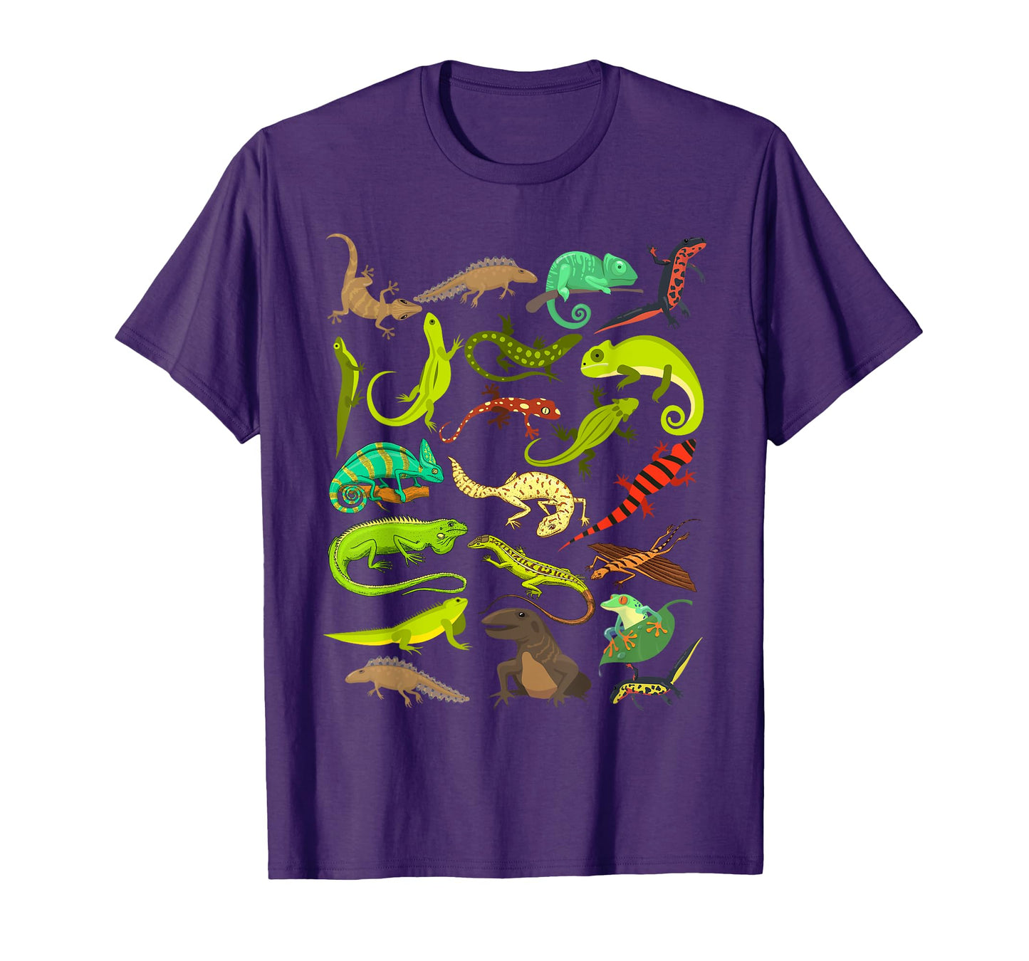 Different Types of Lizards Boys Kids Girl Educational Lizard T-Shirt