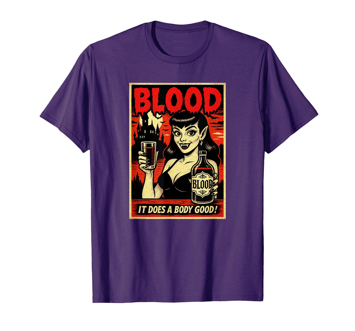 Vampire Advertisement For Bottled Blood T-Shirt
