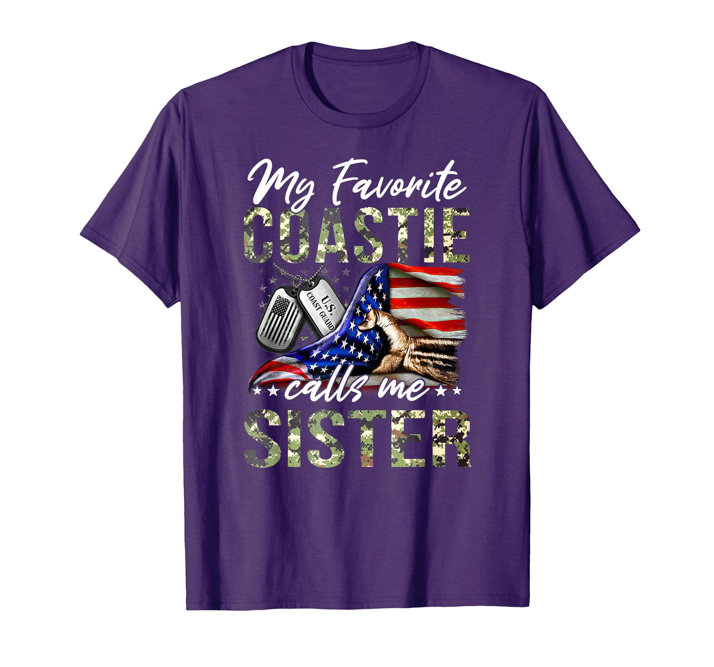 My Favorite Coastie Calls Me Sister Proud US Coast Guard T-Shirt