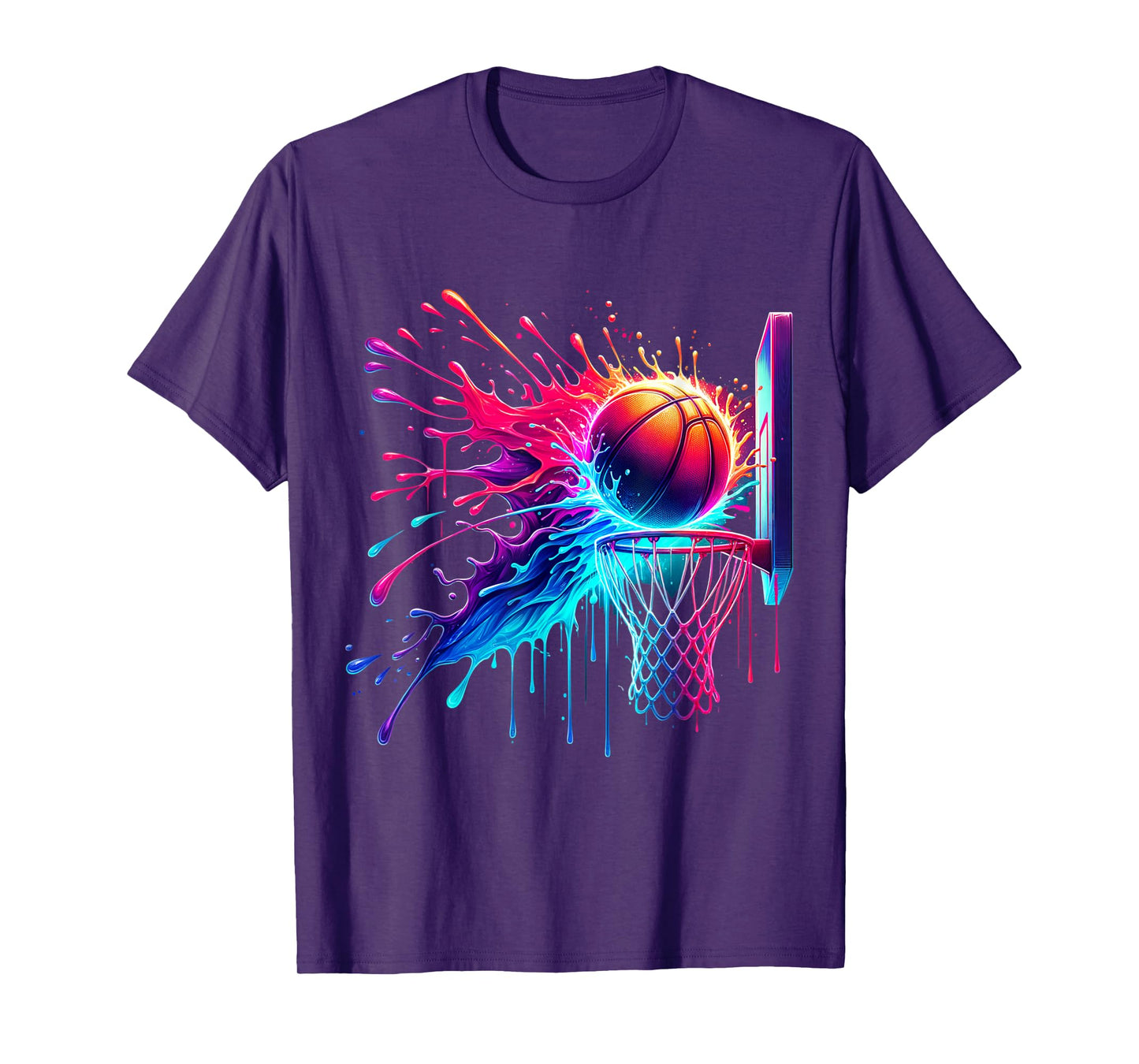 Basketball Hoop Net Shirt for Boys Men Teen Ice Cream T-Shirt