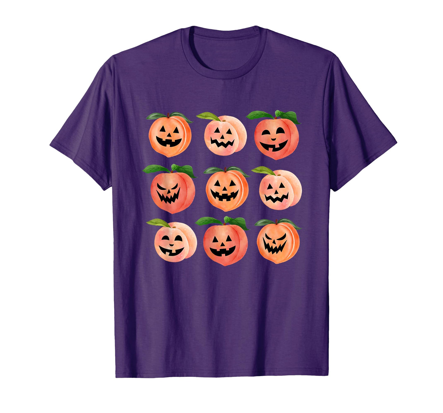 Jack o Lantern Spooky Peaches Summerween T-Shirt