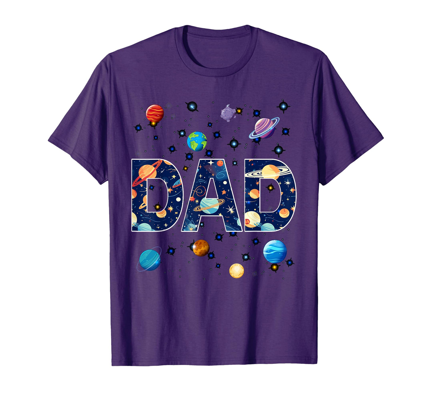 Dad Outer Space Galaxy Birthday T-Shirt