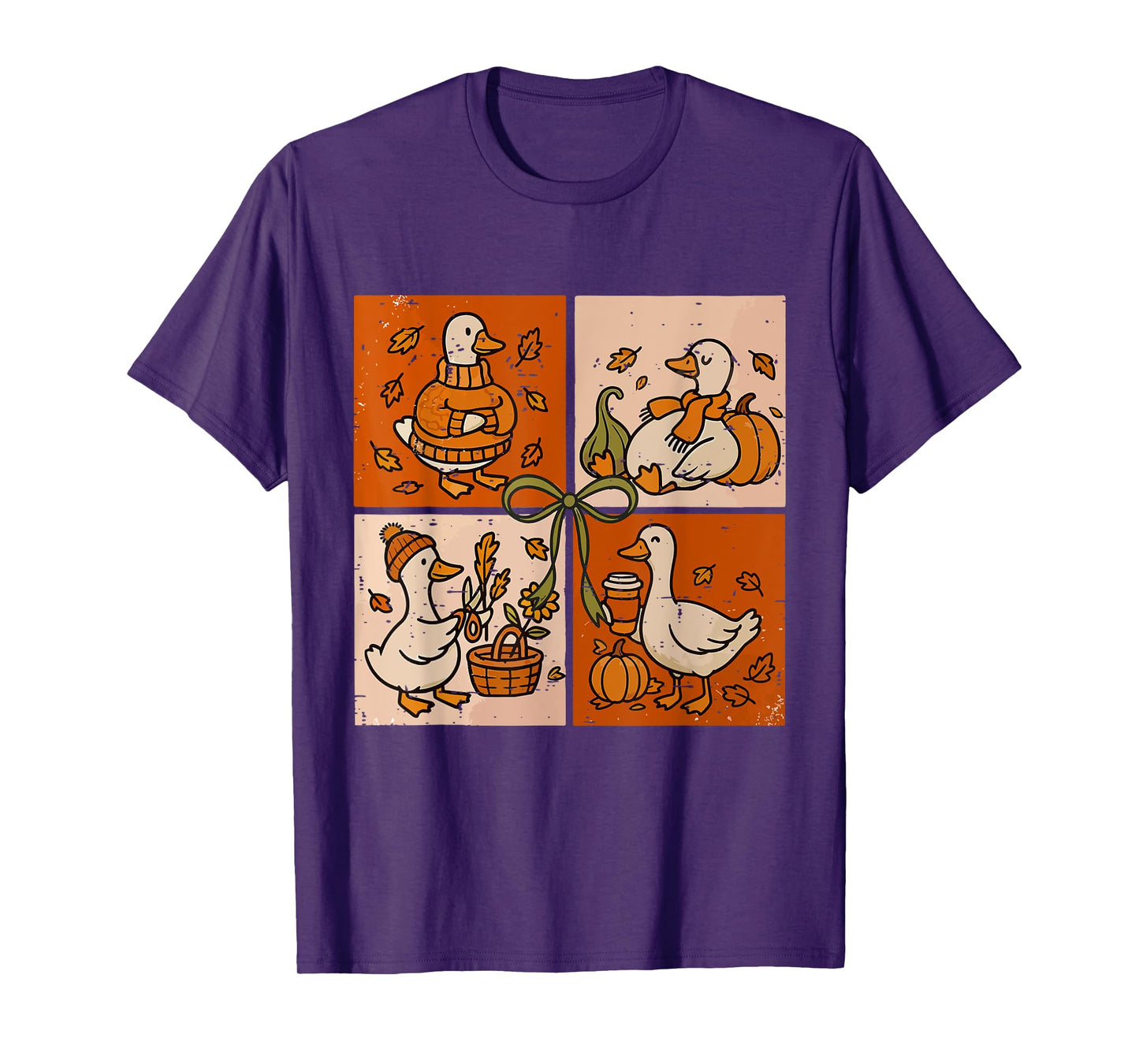 Funny Fall Autumn Pumpkin Latte Goose Lover Pumpkin Spice T-Shirt