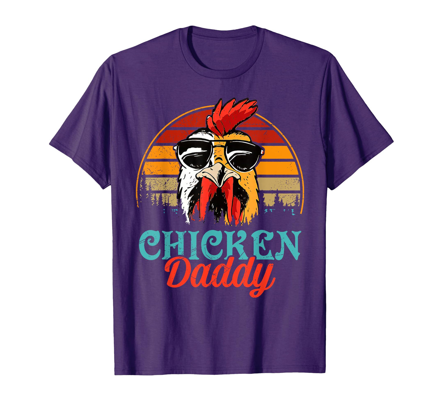 Vintage Chicken Dad Chicken Lovers Daddy Father's Day T-Shirt