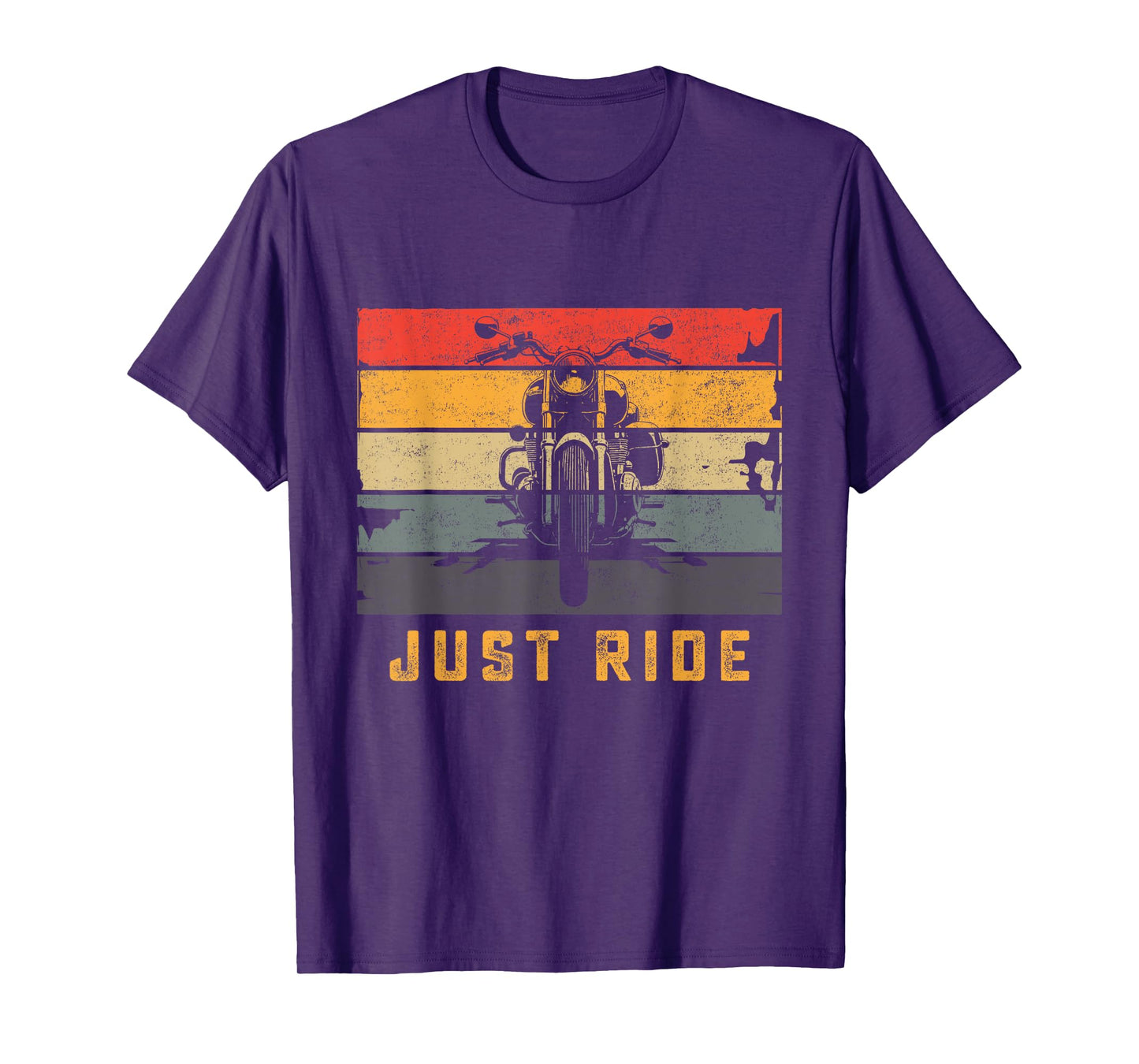 Just Ride Retro Vintage Motorcycle Biker Motorbike Women Men T-Shirt