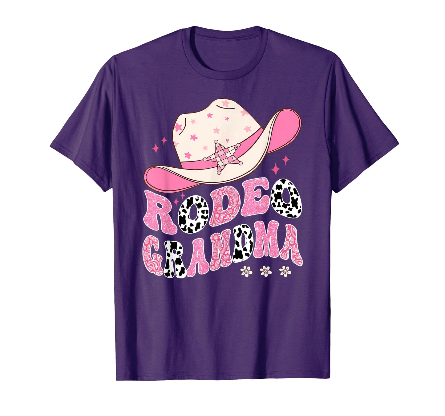 Rodeo Grandma Pink CowGirl 1St Birthday Family Matching T-Shirt