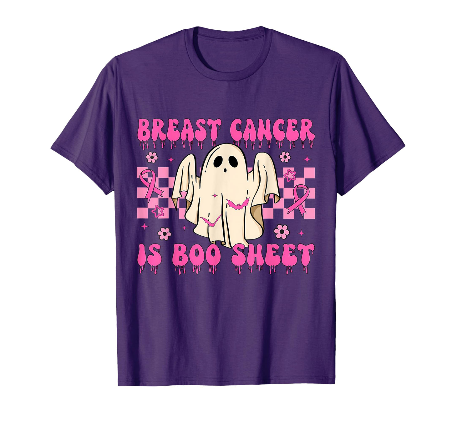 Breast Cancer Is Boo Sheet Breast Cancer Awareness Halloween T-Shirt
