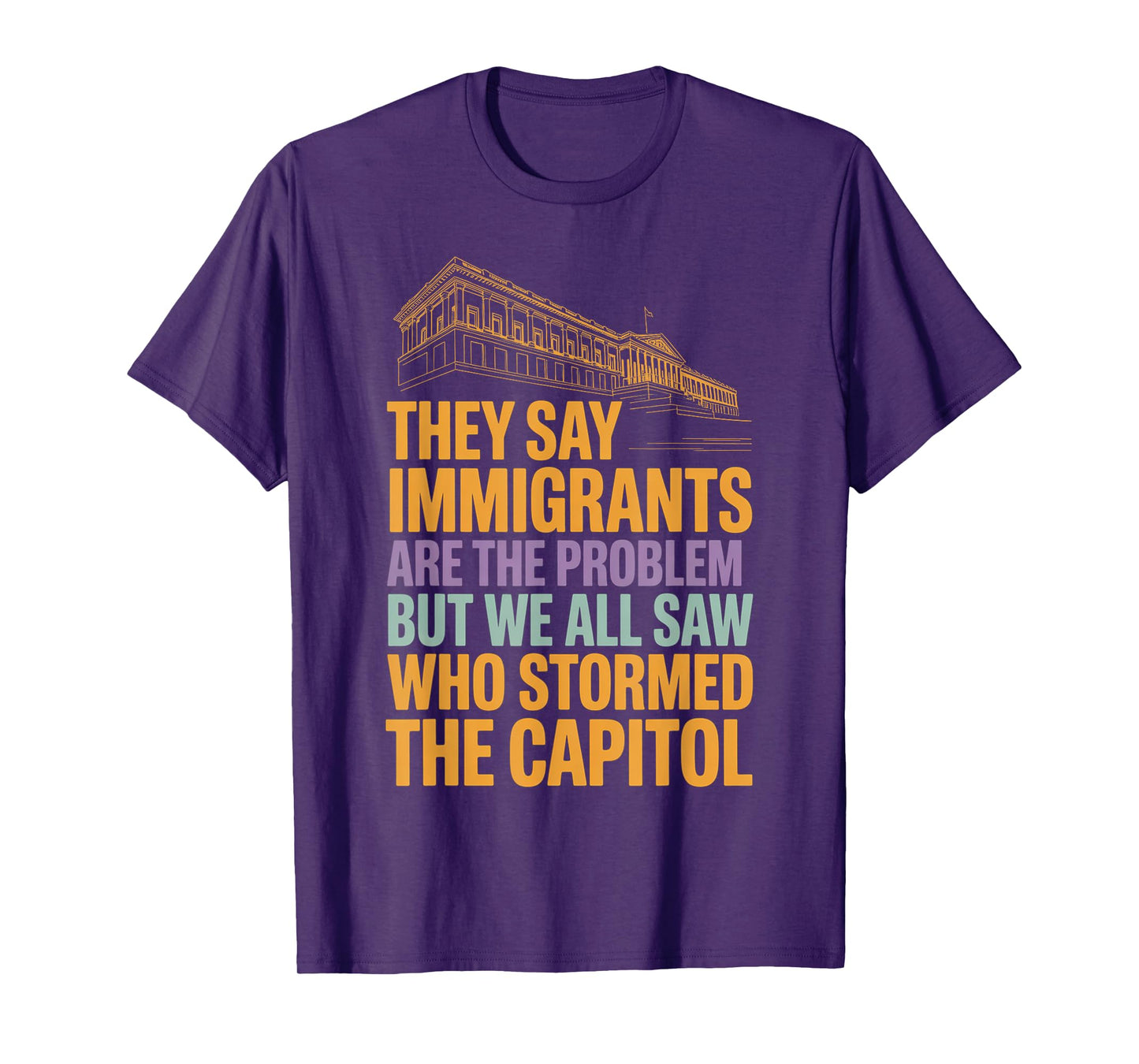 They Say Immigrants Are The Problem But We All Saw Stormed T-Shirt