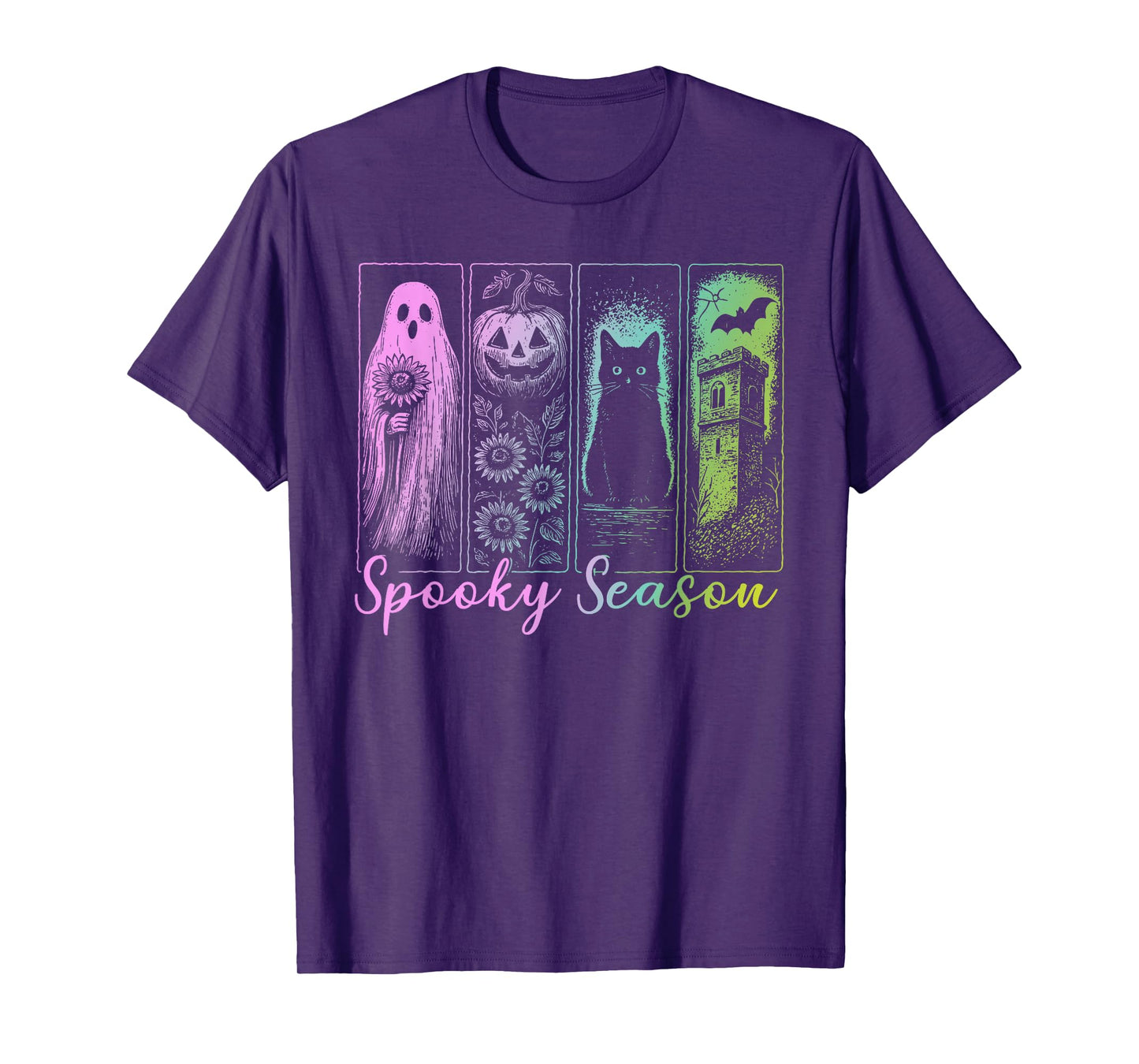 Retro Spooky Season, Vintage Halloween Horror Night Women T-Shirt