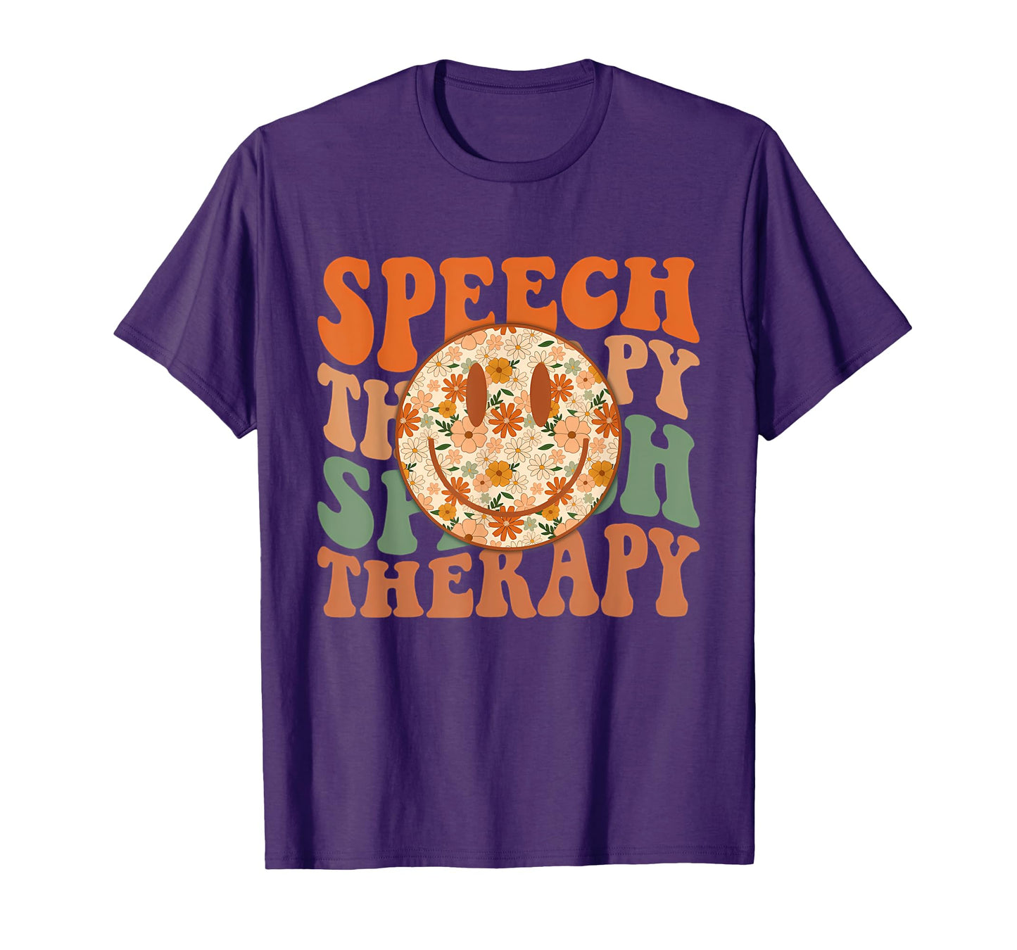 Speech Therapy Floral SLP Speech Language Pathologist T-Shirt