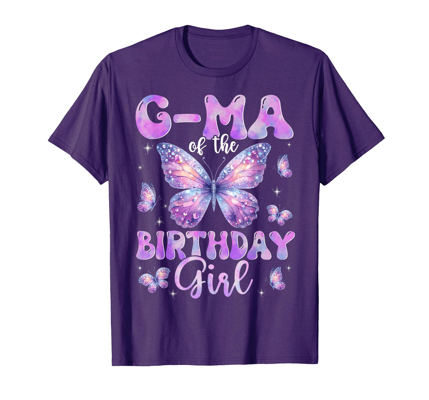 G-Ma Of The Birthday Girl Butterfly Family Matching T-Shirt