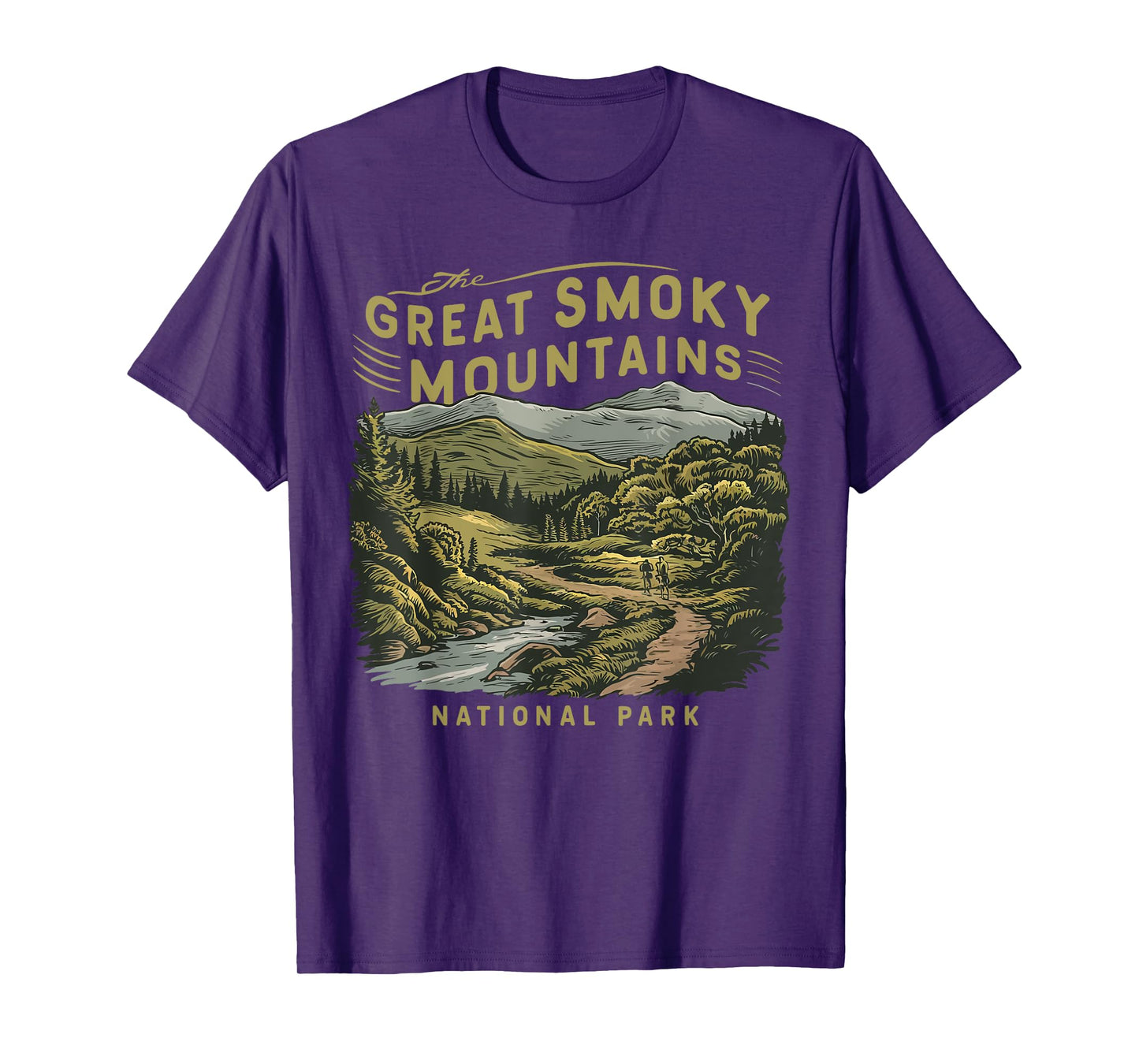 Great Smoky Mountain US National Park Vintage Men Women Kids T-Shirt