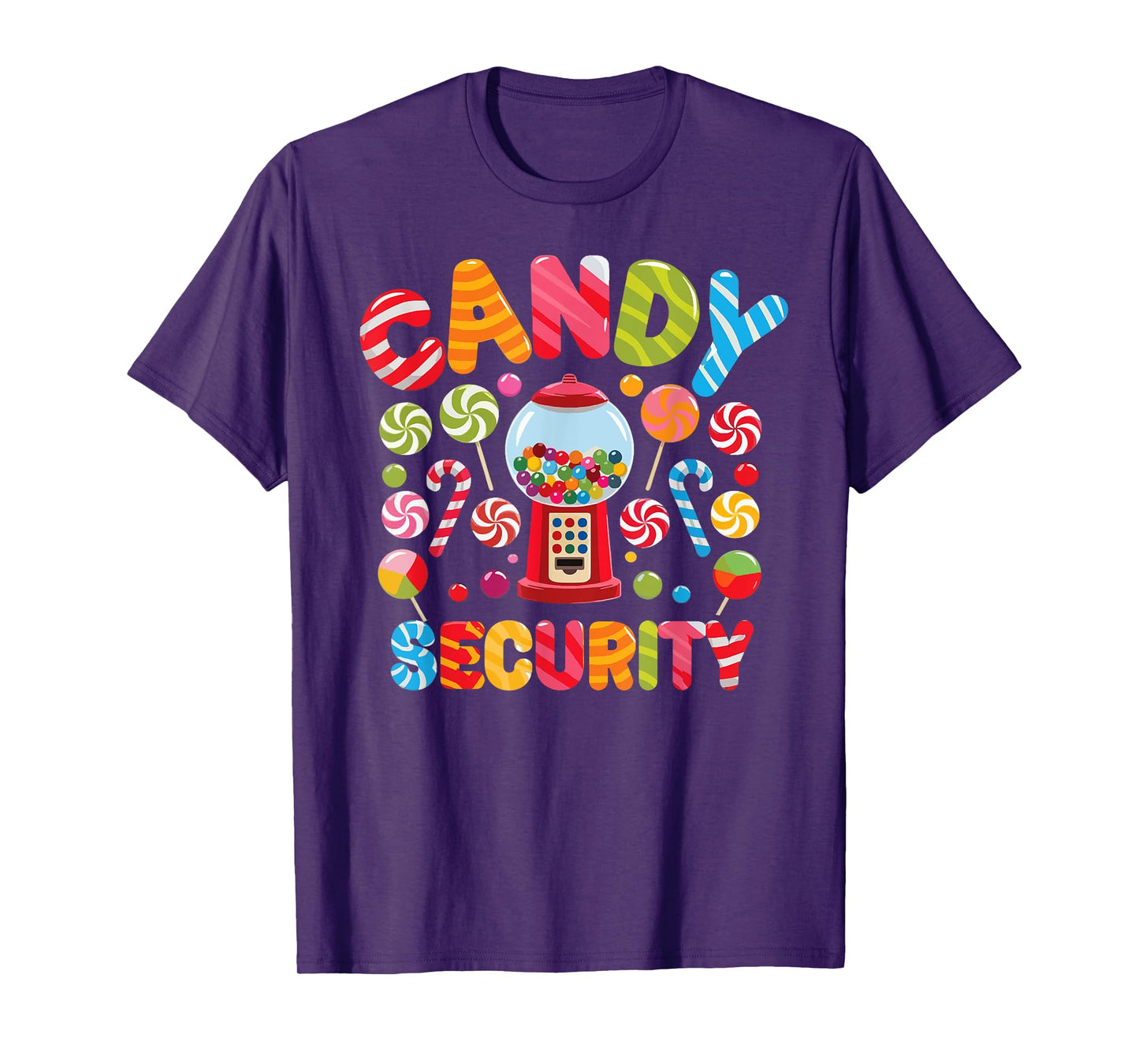 Candy Security Candy Costume Women Candy Land Kids Sweetie T-Shirt
