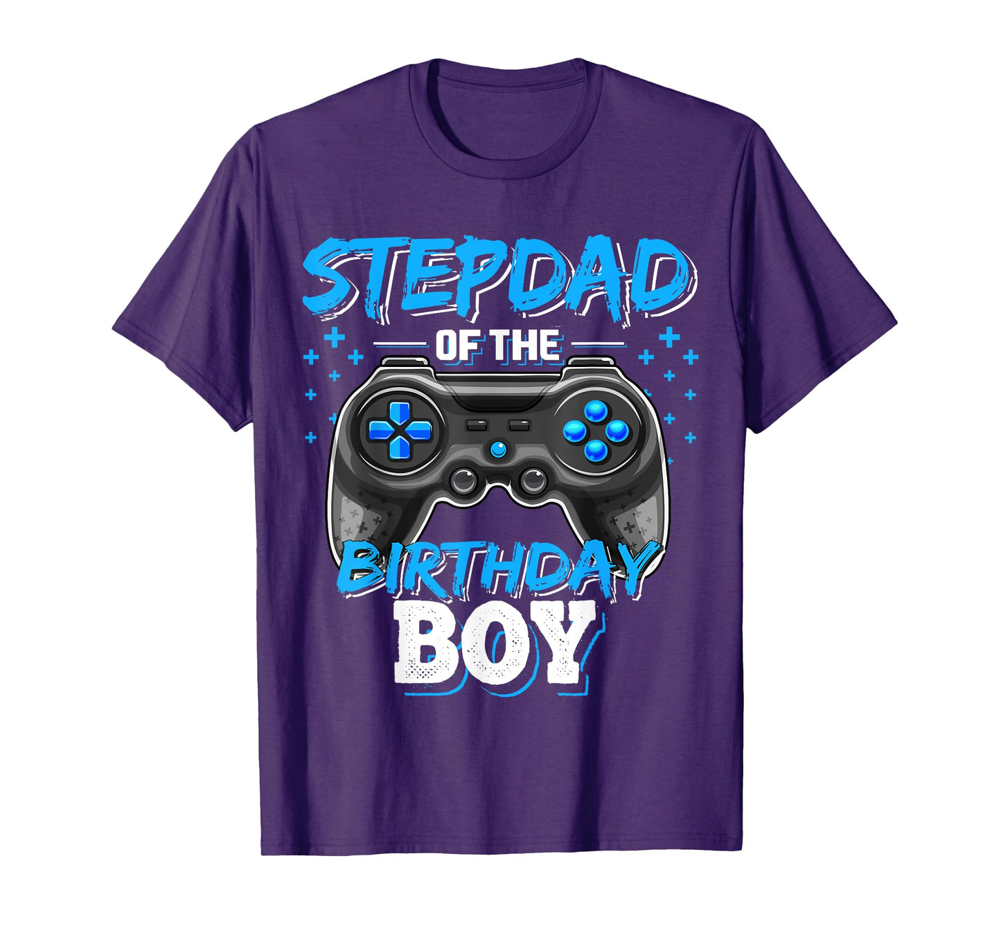 Stepdad of the Birthday Boy Matching Family Video Game Party T-Shirt