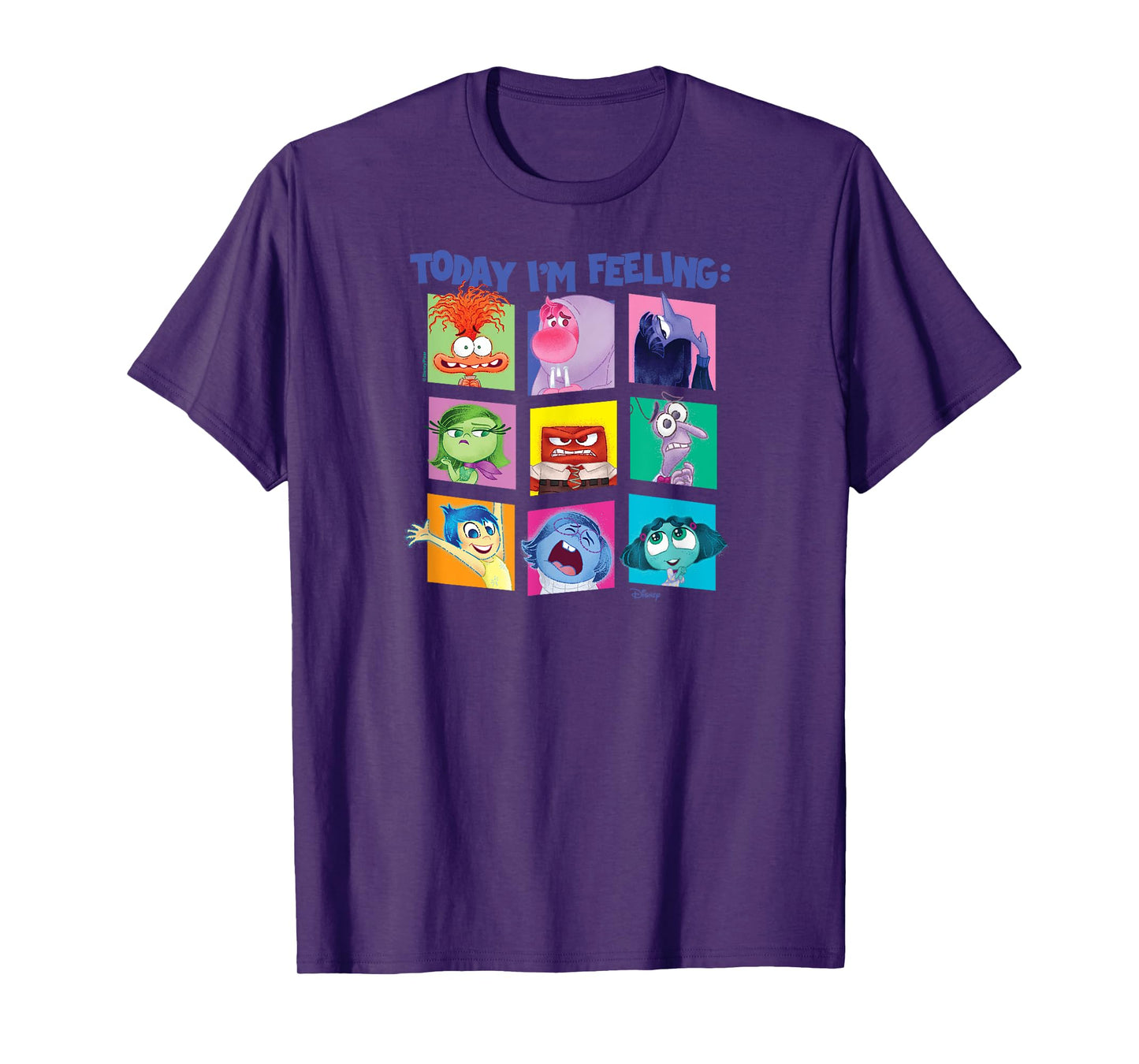 Inside Out 2 - Today I'm Feeling Emotion Characters Grid T-Shirt