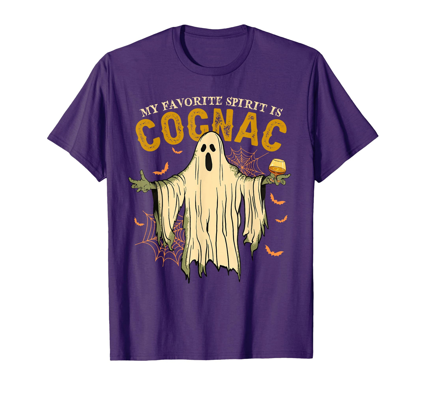 My Favorite Spirit Is Cognac Funny Ghost Halloween Costume T-Shirt