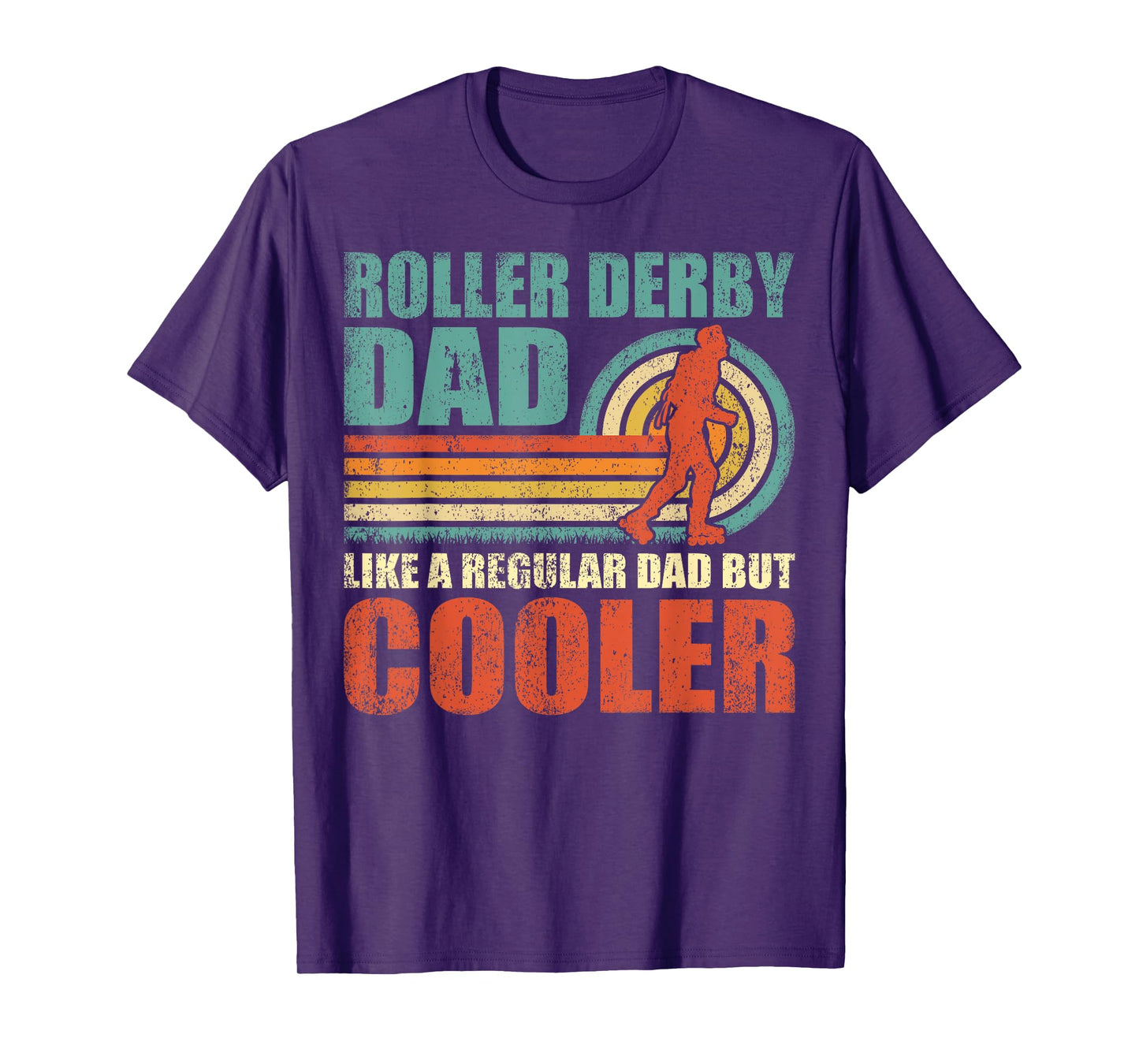 Retro Style Vintage Roller Derby Dad Father's Day T-Shirt