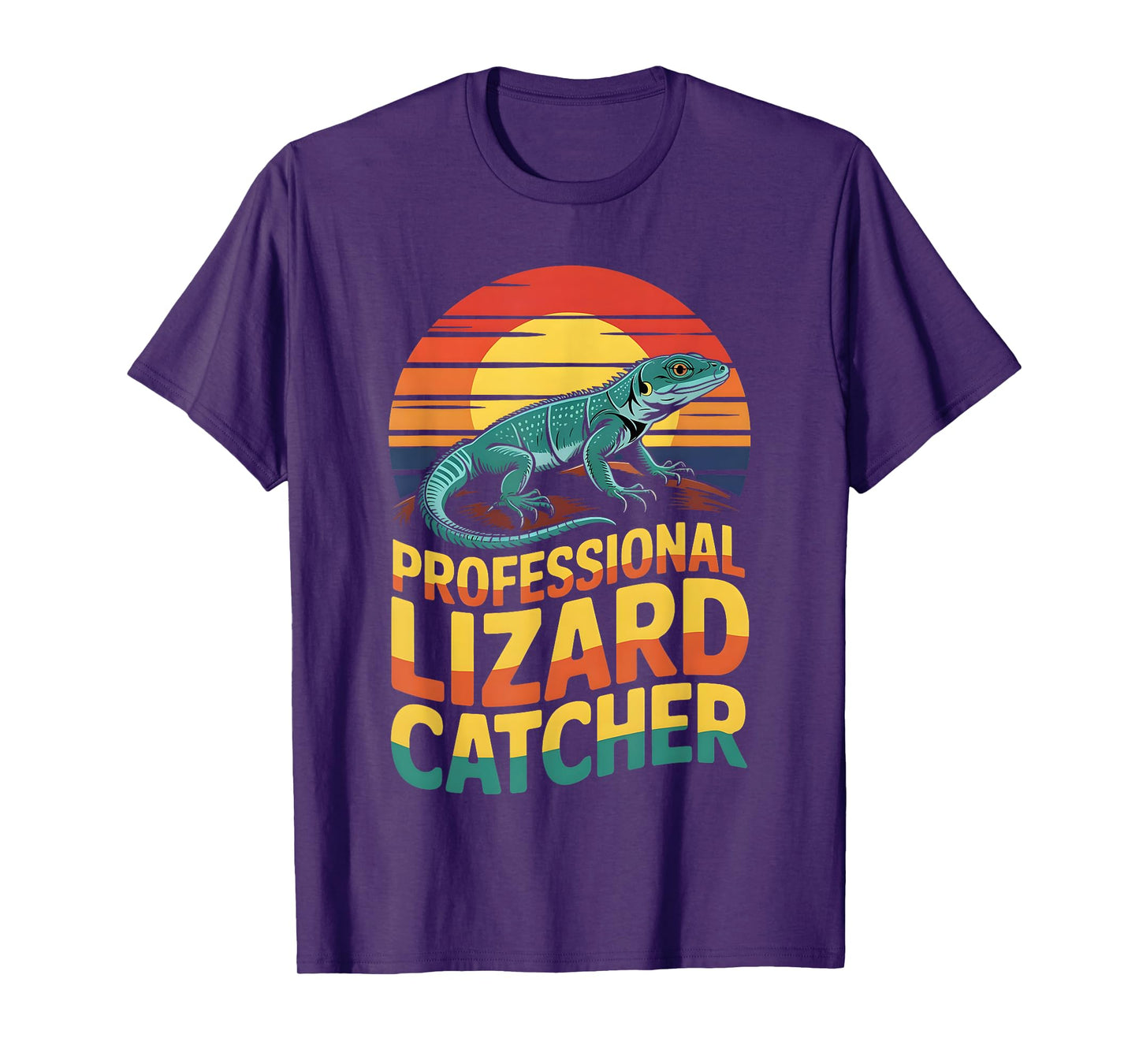 Professional Lizard Catcher Funny Reptile Lover Men Women T-Shirt