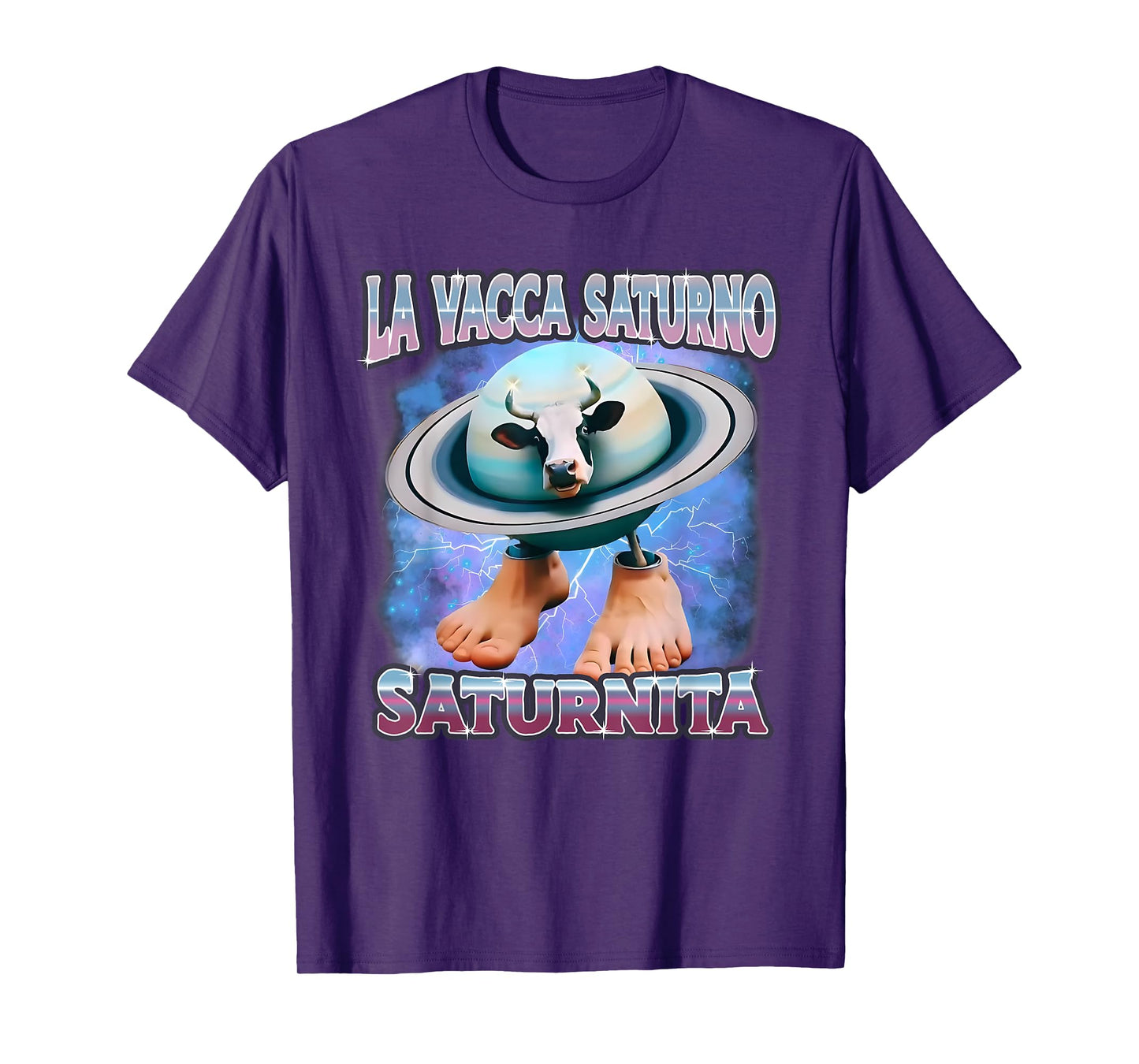 La Vacca Saturno Saturnita, Italian Brainrot Meme, Cow Meme T-Shirt