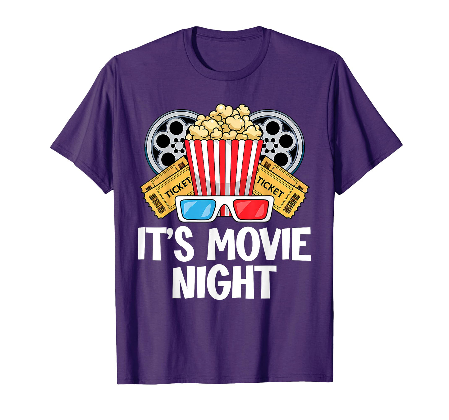 Family Movie Night Outfit For Men Women Kids - Movie Lover T-Shirt