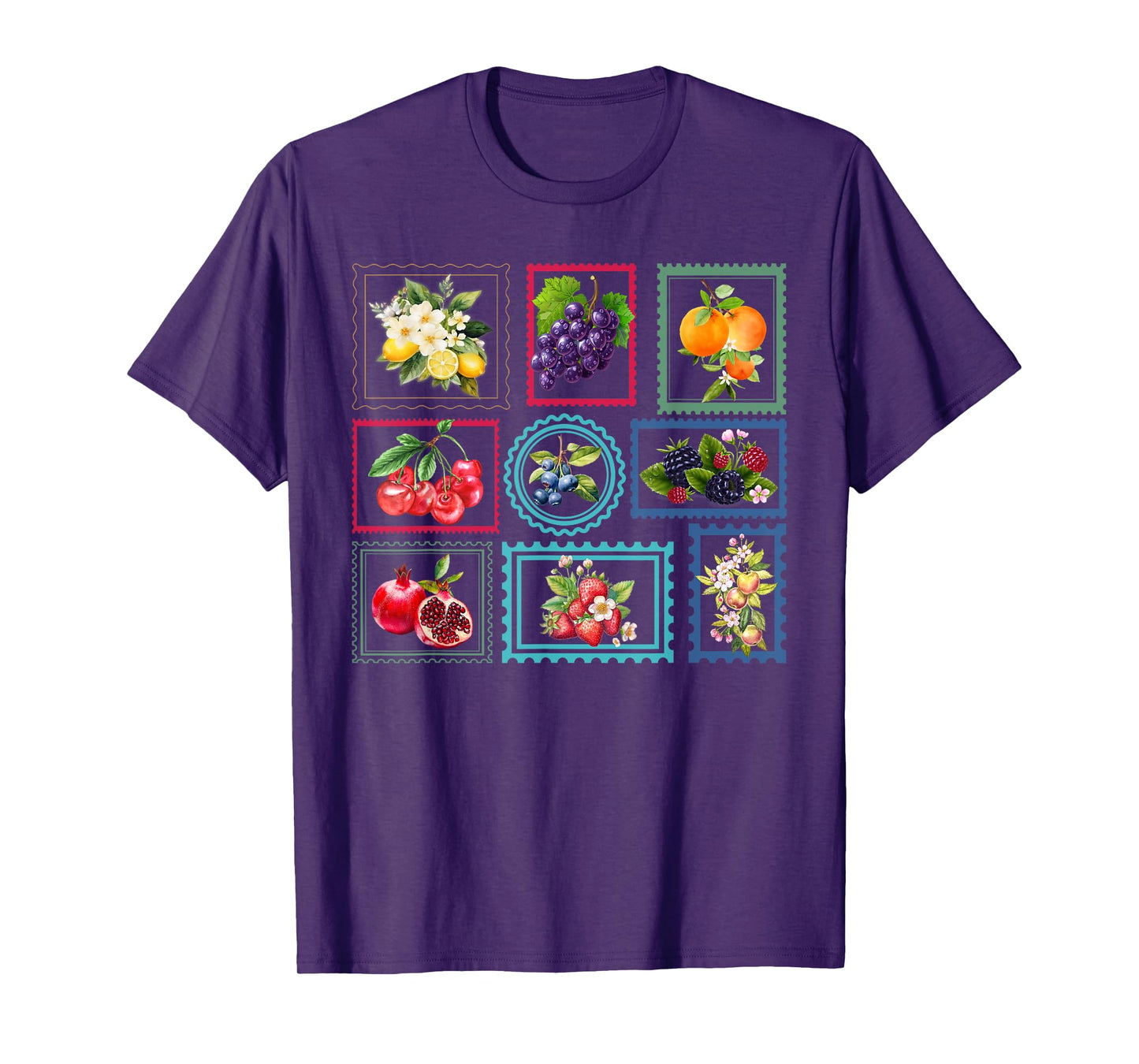 Summer Fruit Stamp, Vintage Postage Stamp, Trendy Summer T-Shirt