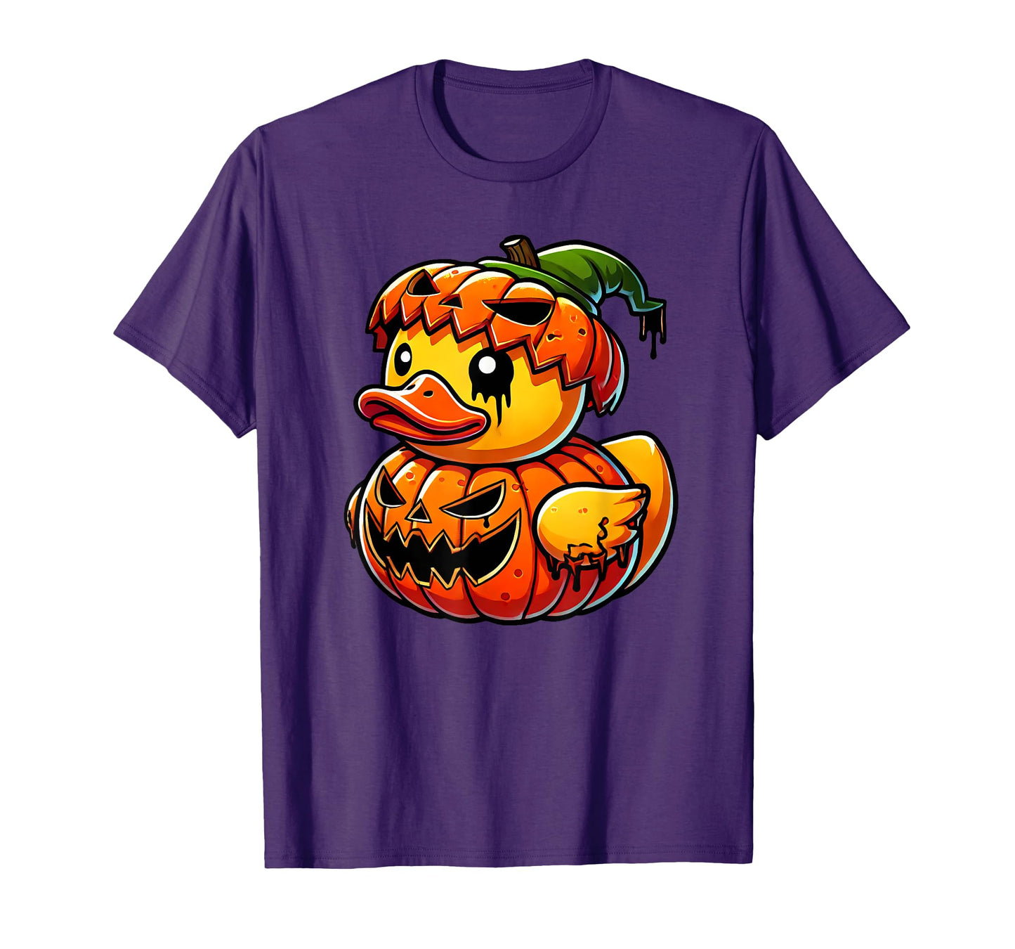 Funny Duck Pumpkin Halloween Costume Boys Girls Kids T-Shirt