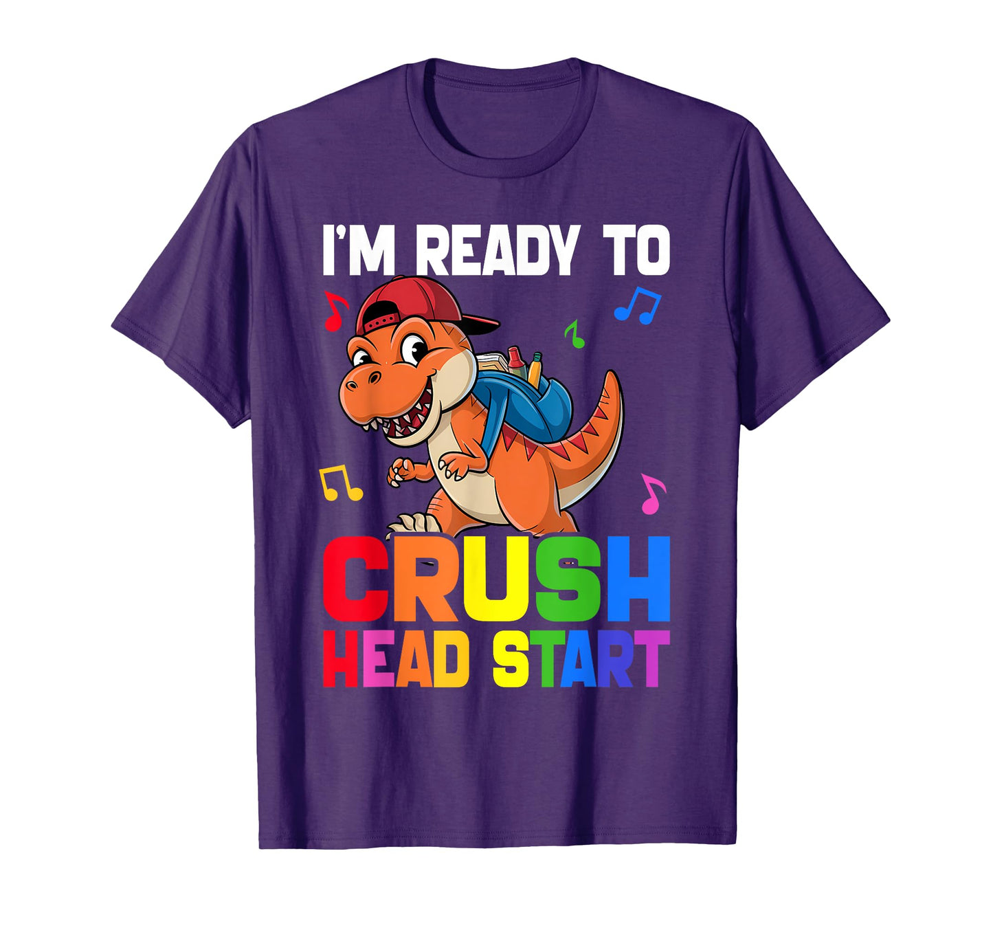 Kids Ready Crush HeadStart First day School Dinosaur Toddler T-Shirt