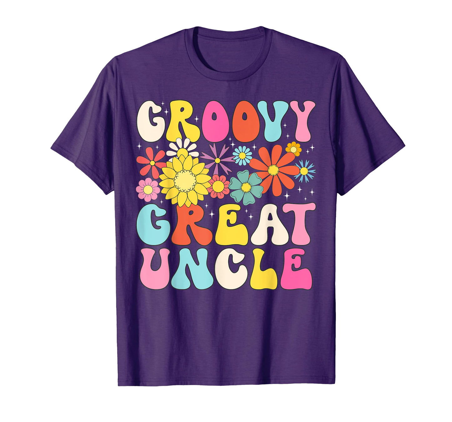 Groovy Great Uncle Retro Matching Family Baby Shower T-Shirt