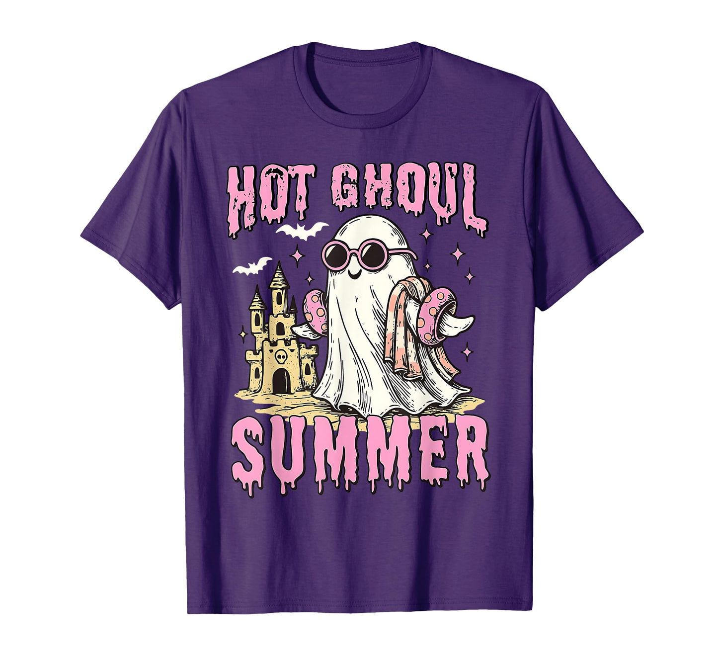 Funny Halloween Hot Ghoul Summer Summerween Spooky Ghost T-Shirt