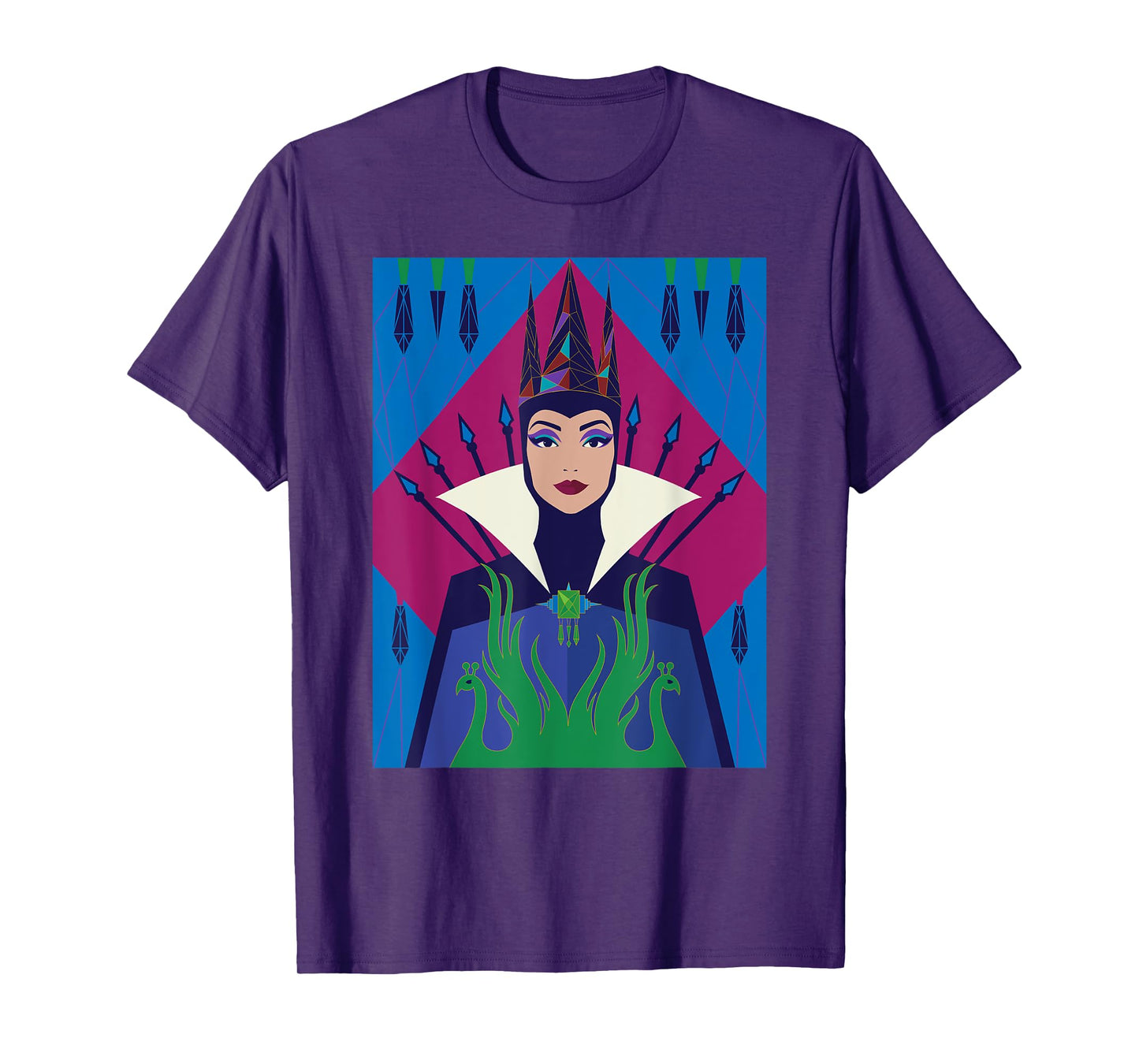 Disney Snow White Evil Queen Colorful Poster T-Shirt