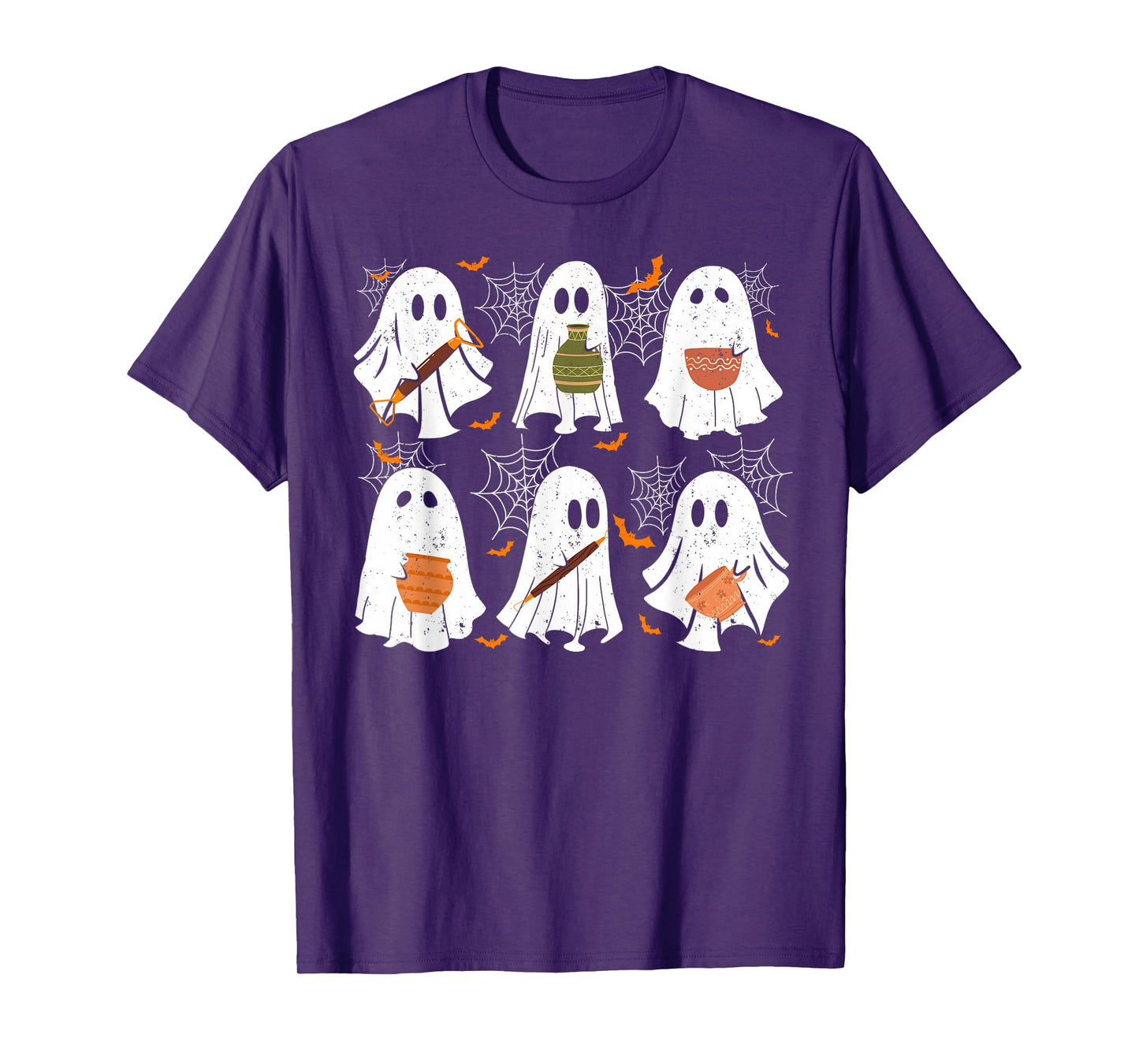 Pottery Ghost Ceramic Artist Halloween Costume For Men Women T-Shirt