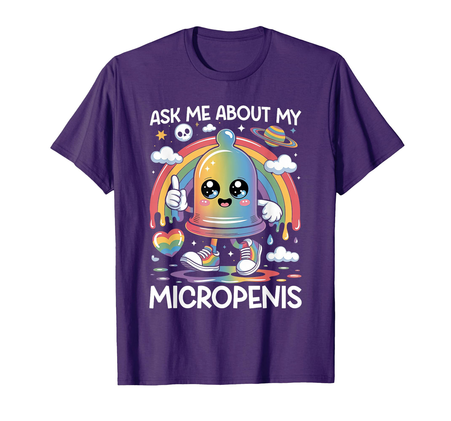 Ask Me About My Micropenis Funny Inappropriate Adult Humor T-Shirt