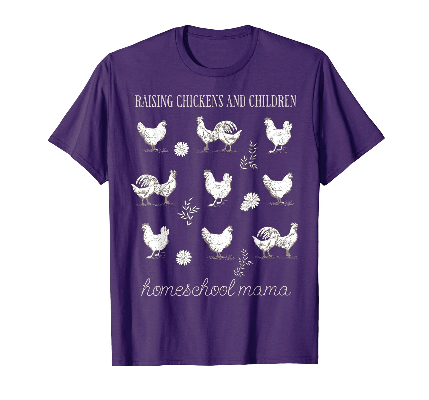 Boho Homeschool Chicken Homestead Mama Chicken Mama Farm T-Shirt