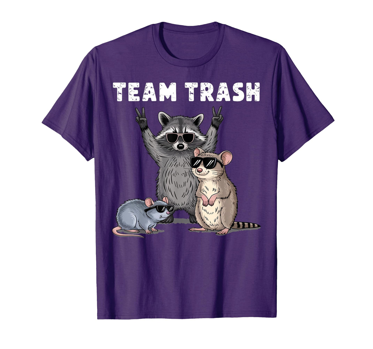 Raccoon Opossum Rat Team Trash Funny Gifts For Men Women Kid T-Shirt