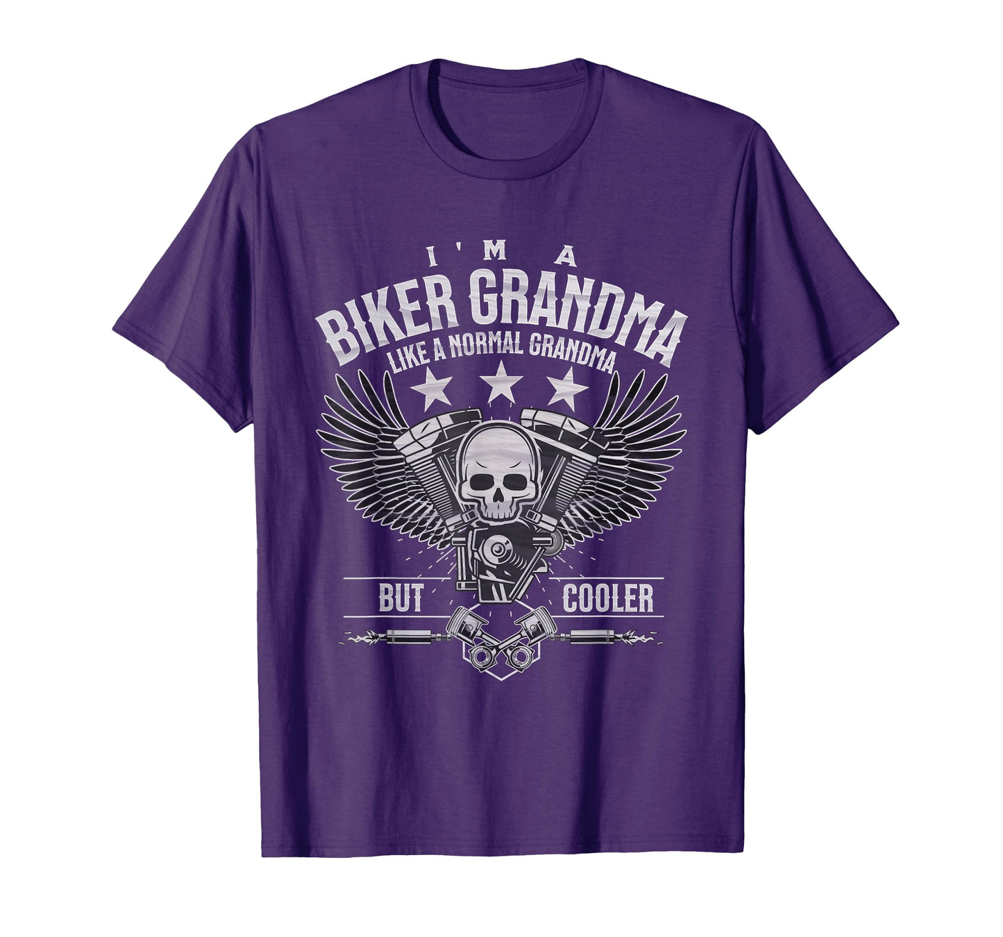 Funny Motorcycle Biker Grandma Like Normal But Cooler T-Shirt