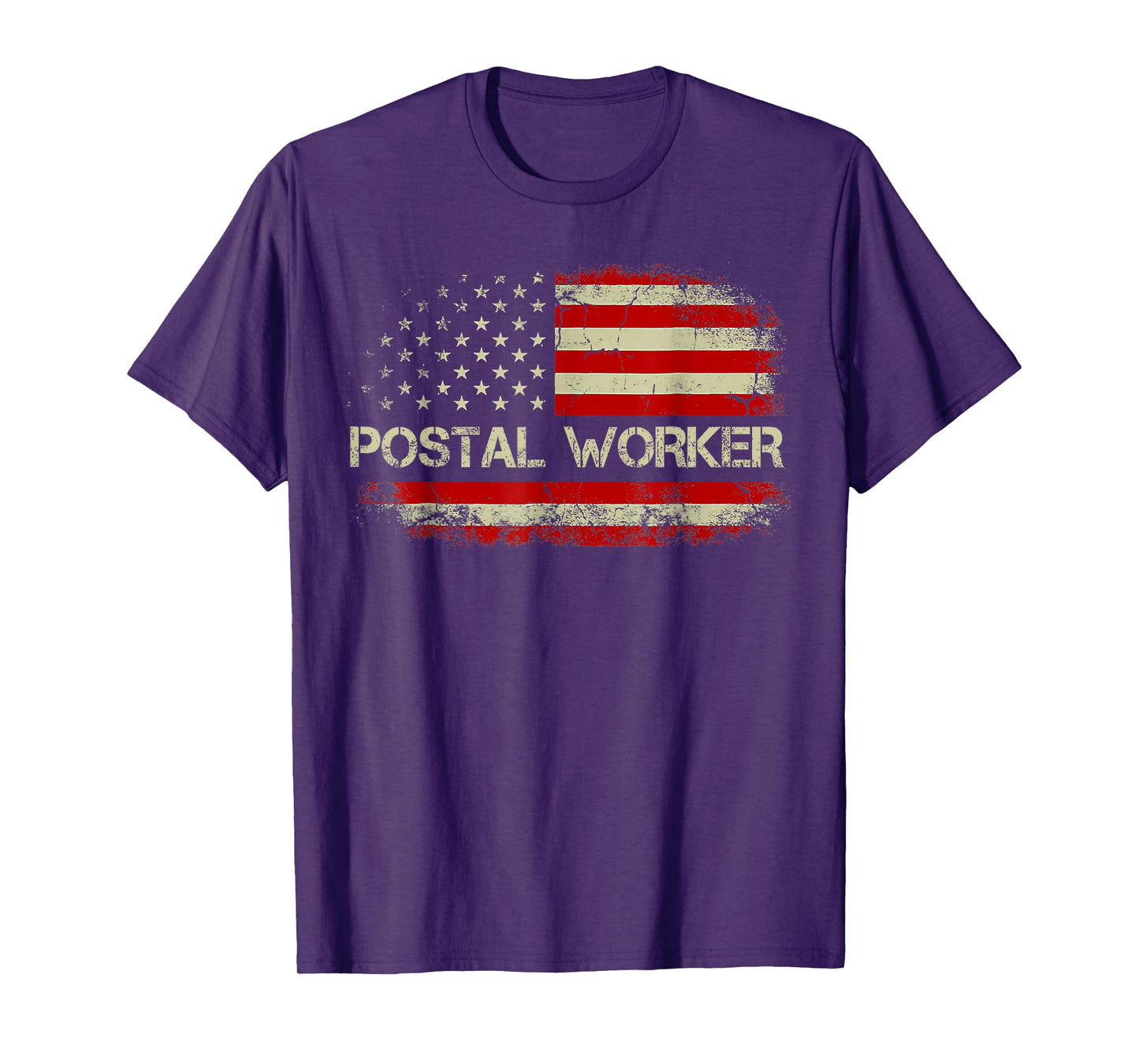 American Postal Worker USA Flag Mailman Mail 4th of July T-Shirt