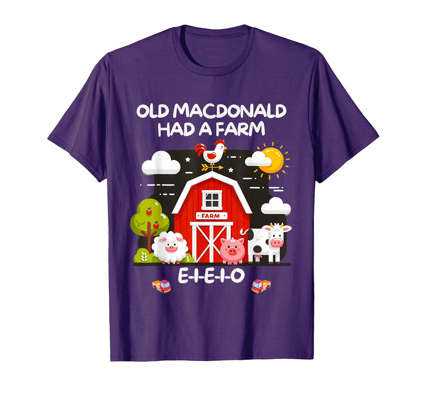 Old MacDonald Had a Farm E-I-E-I-O Boy Toddler Kids Birthday T-Shirt