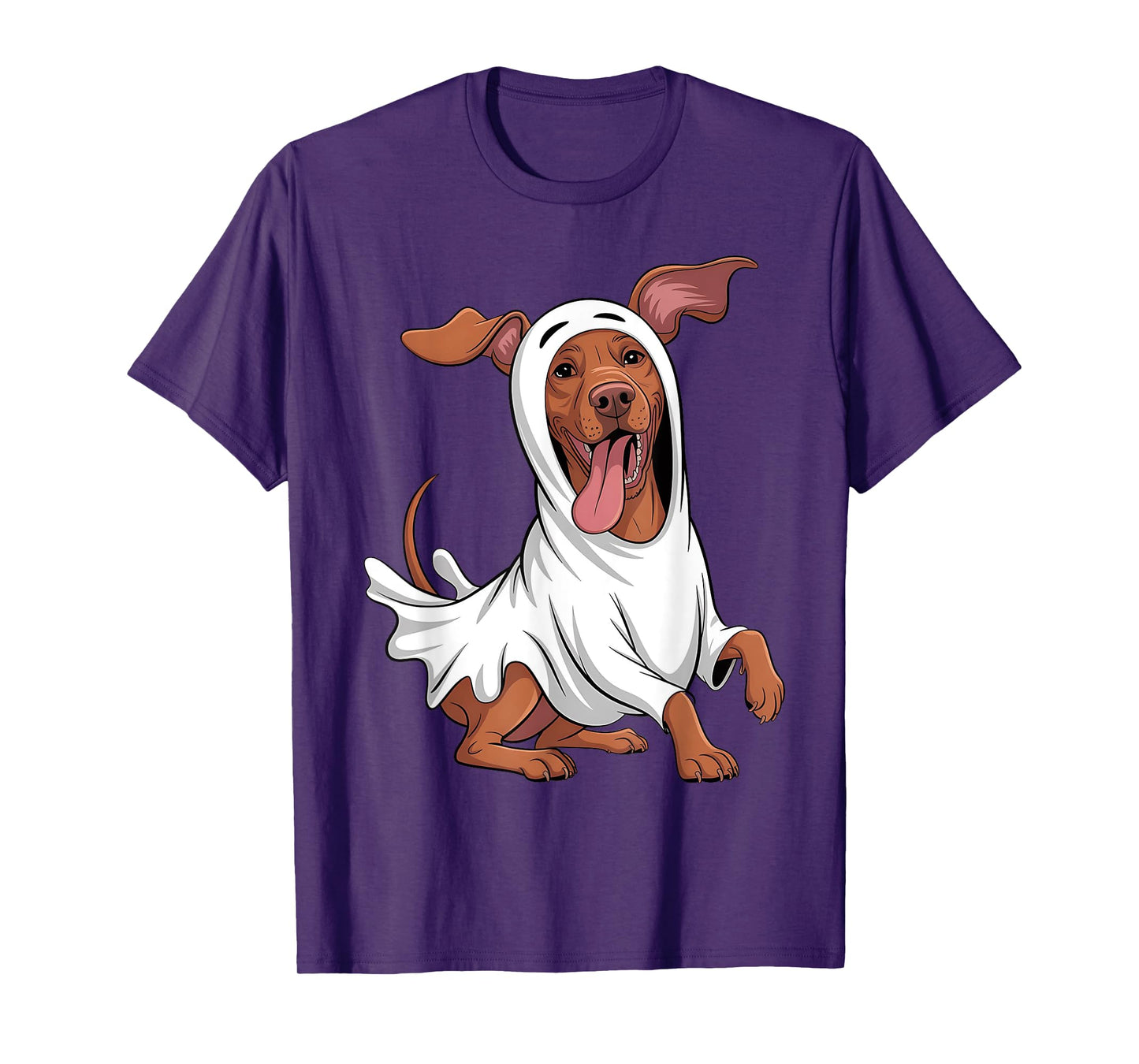 Vizsla Ghost Pumpkin Halloween Fall Dog Lover Women Men T-Shirt