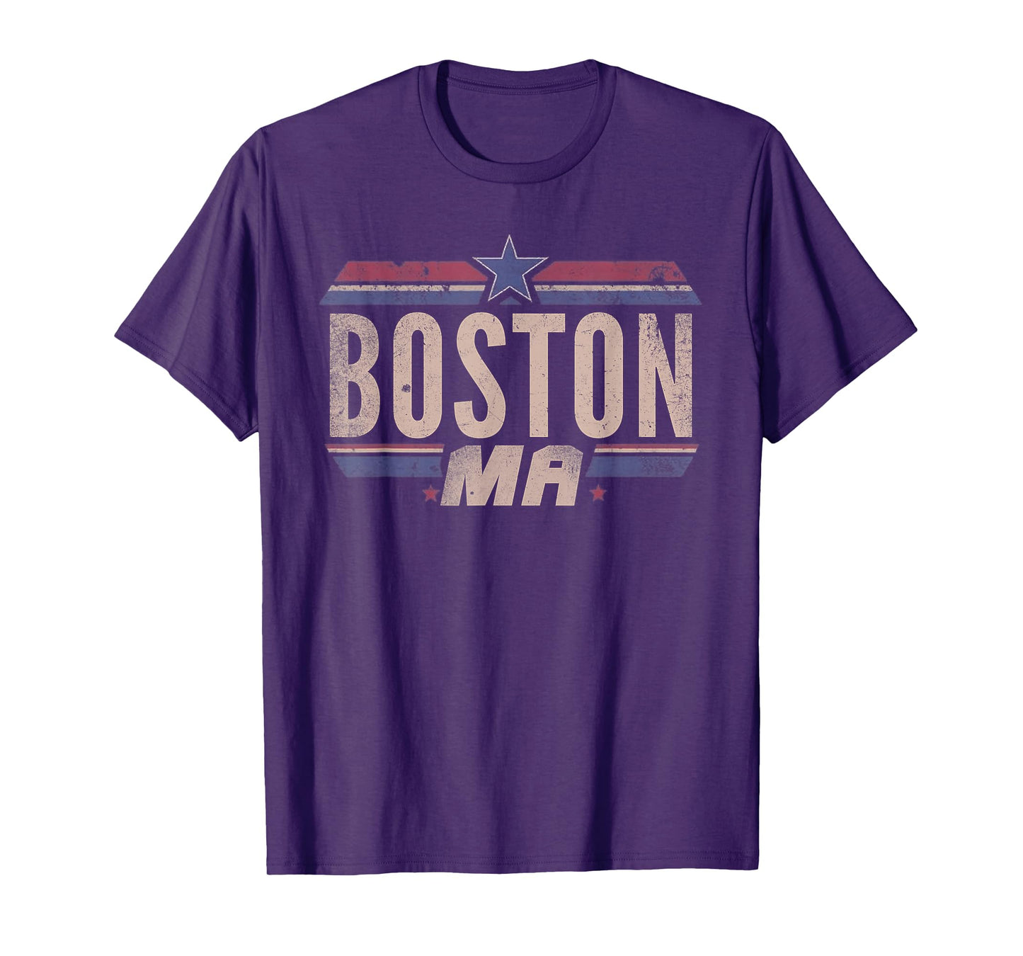 Boston - Patriotic USA 4th of July American Flag America T-Shirt