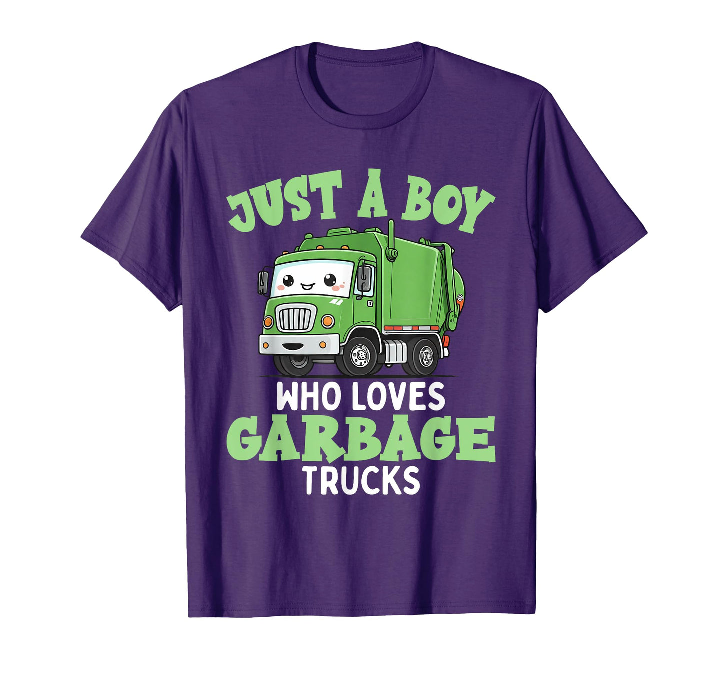 Kids A Boy Who Loves Garbage Trucks Birthday Party Toddlers T-Shirt