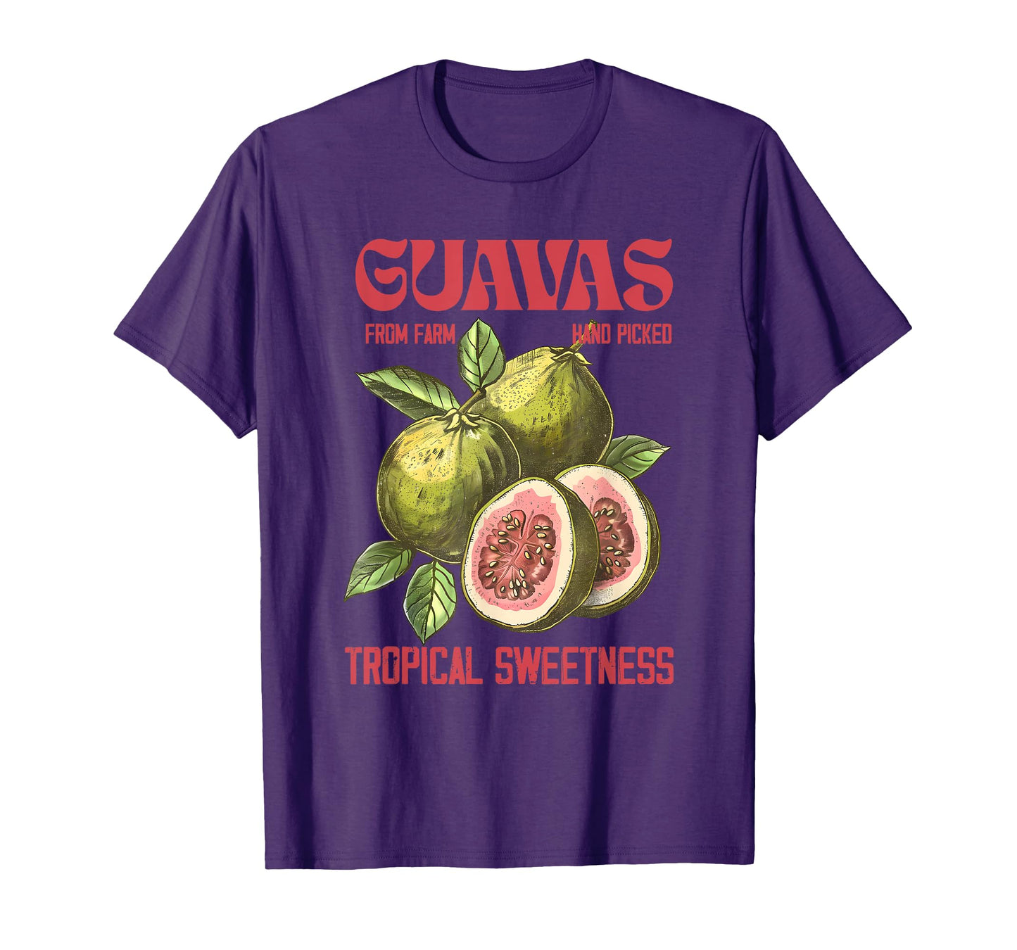 Guavas Retro Commercial Graphic Tee, Vintages Guavas Label T-Shirt